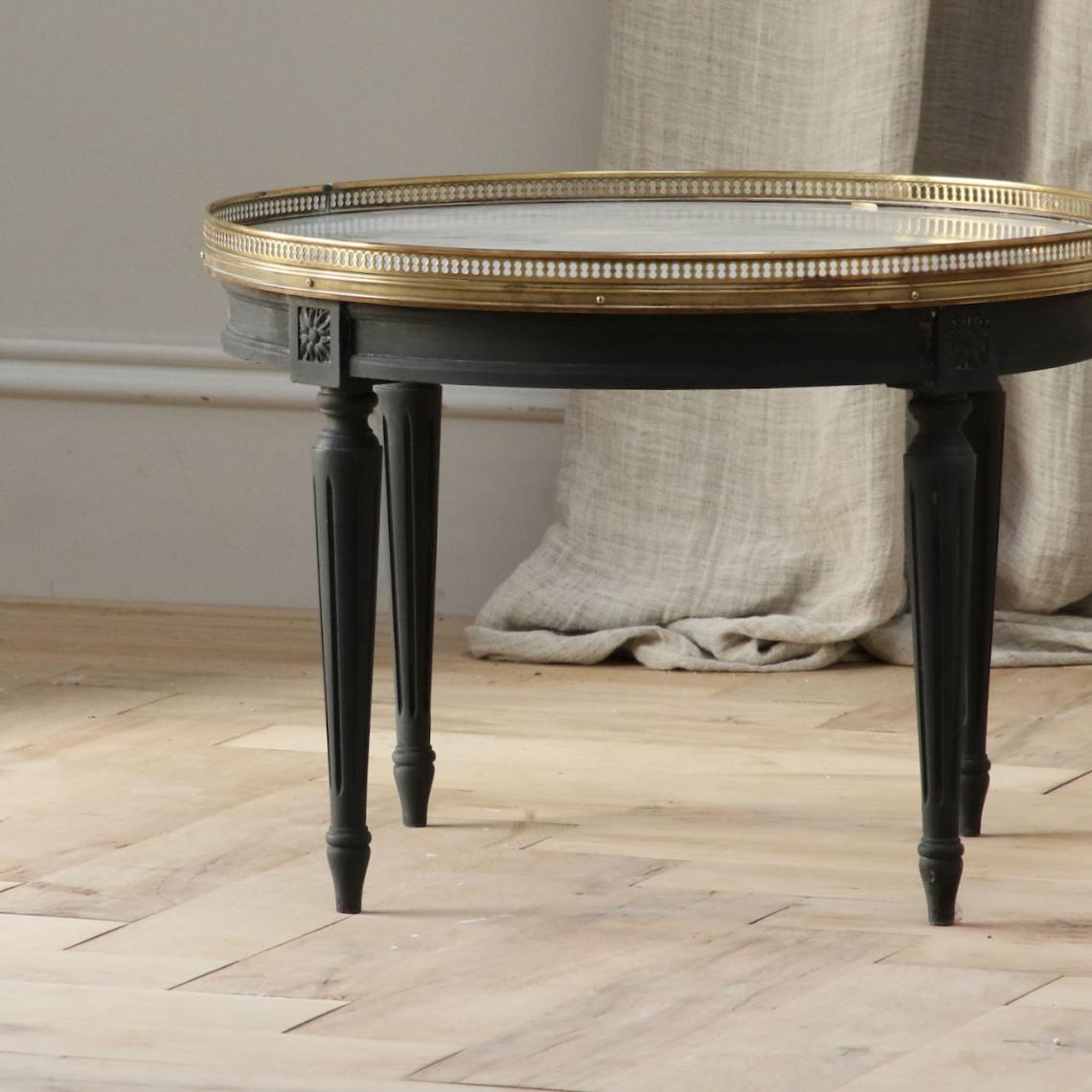 Round Occasional Table with Marble Top