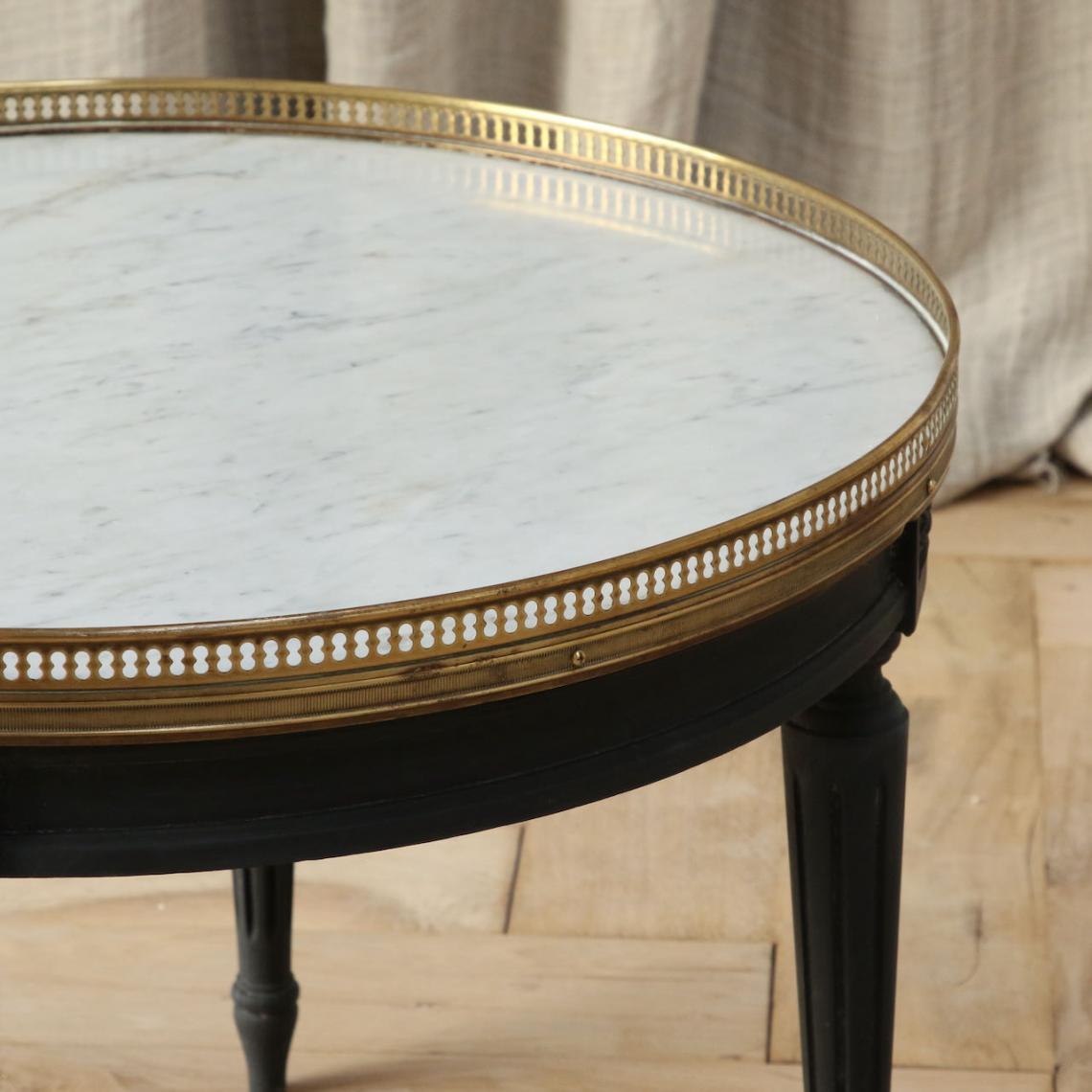 Round Occasional Table with Marble Top