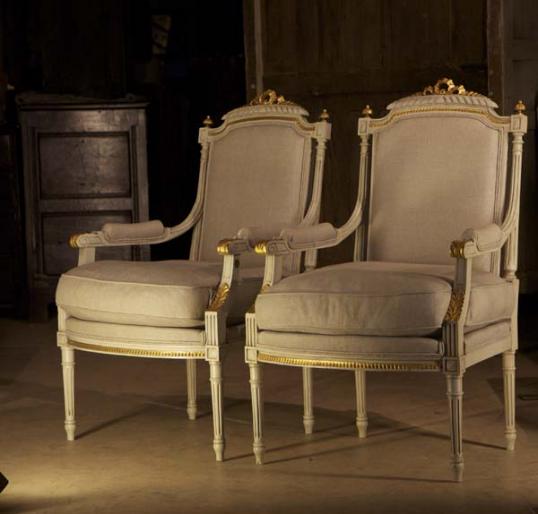 A Fine Pair of Directoire Period Chairs