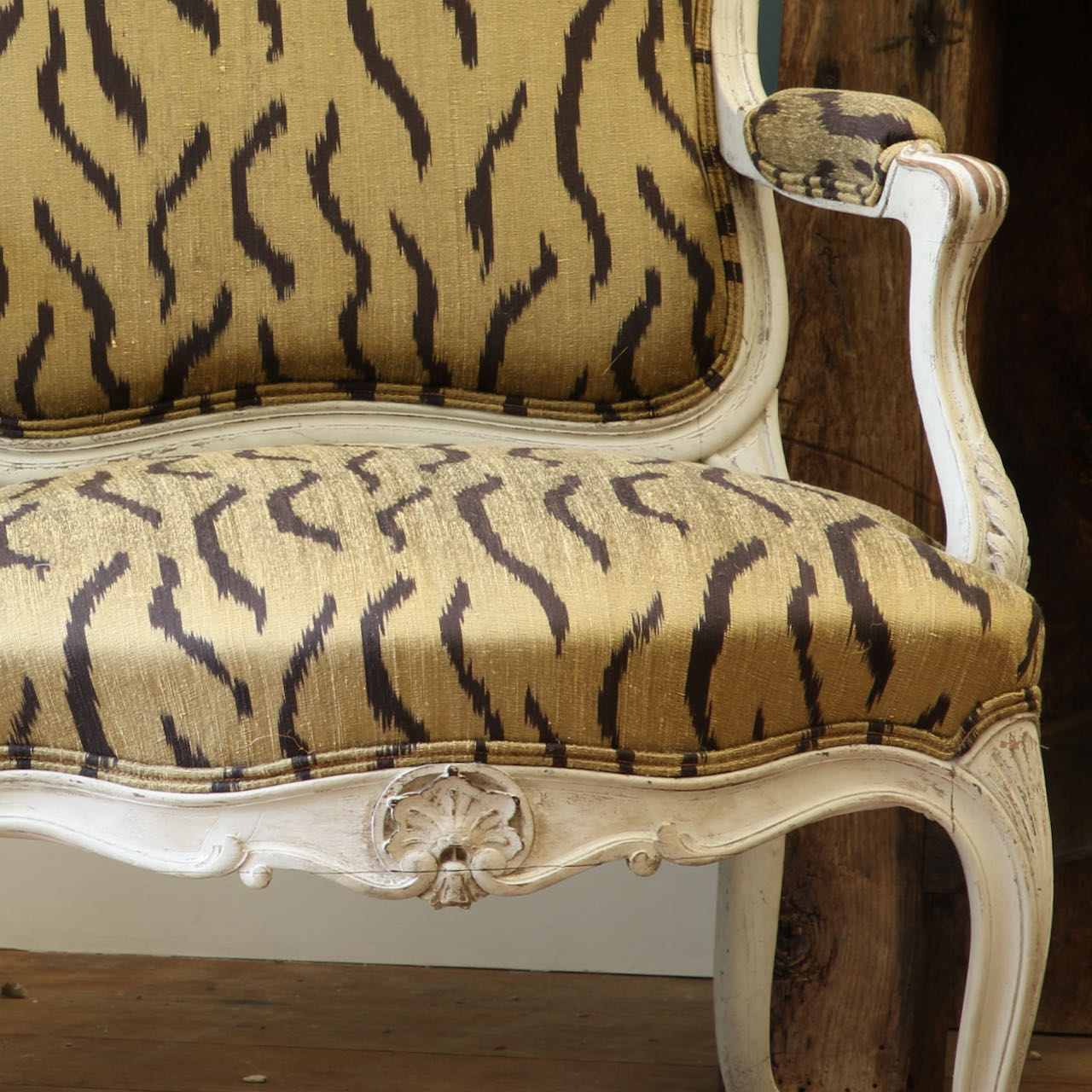 Louis XV Open Arm Chair