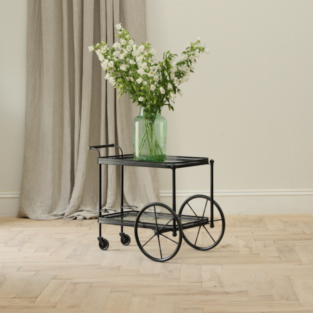 Ebonised Drinks Trolley