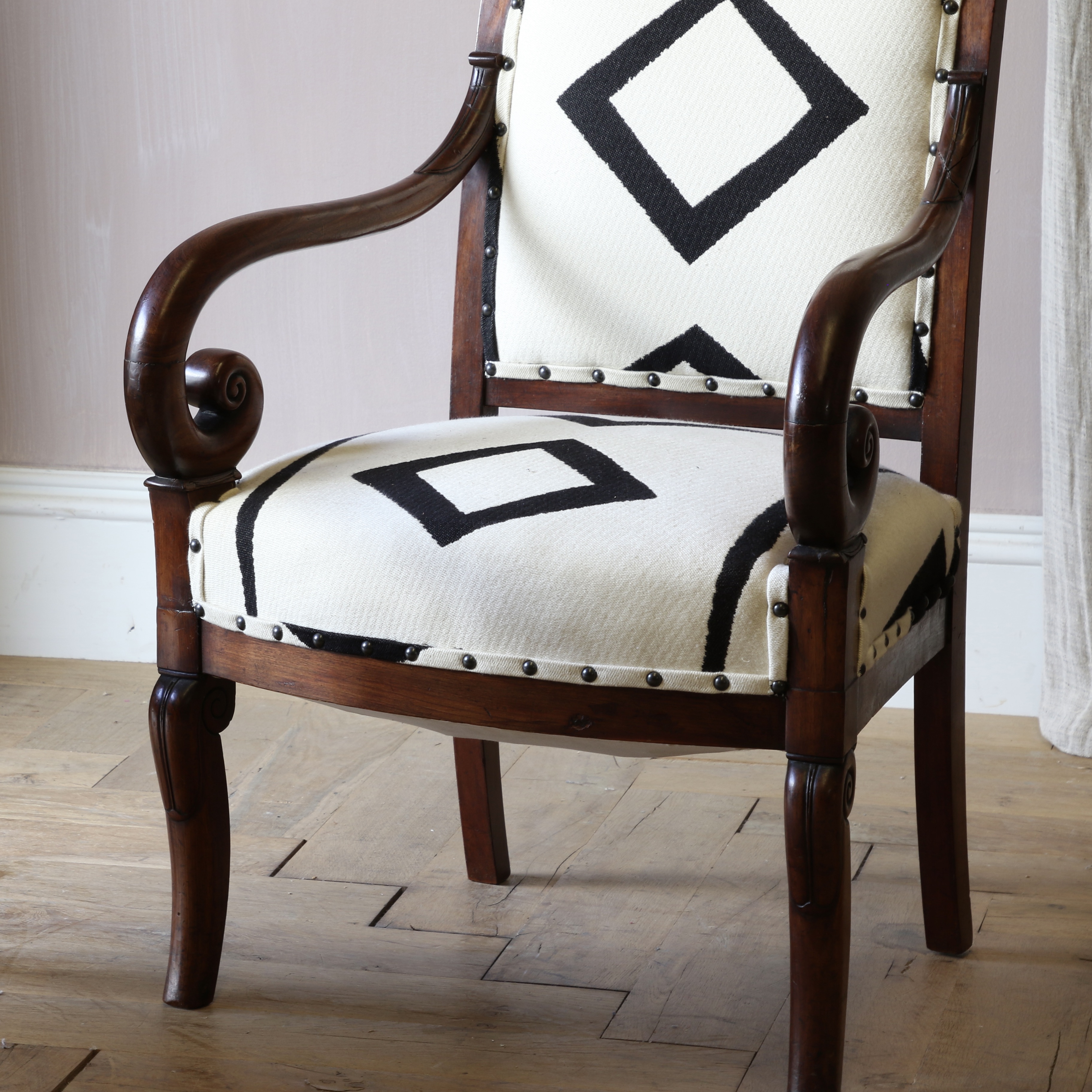 Pair of Empire Fauteuil