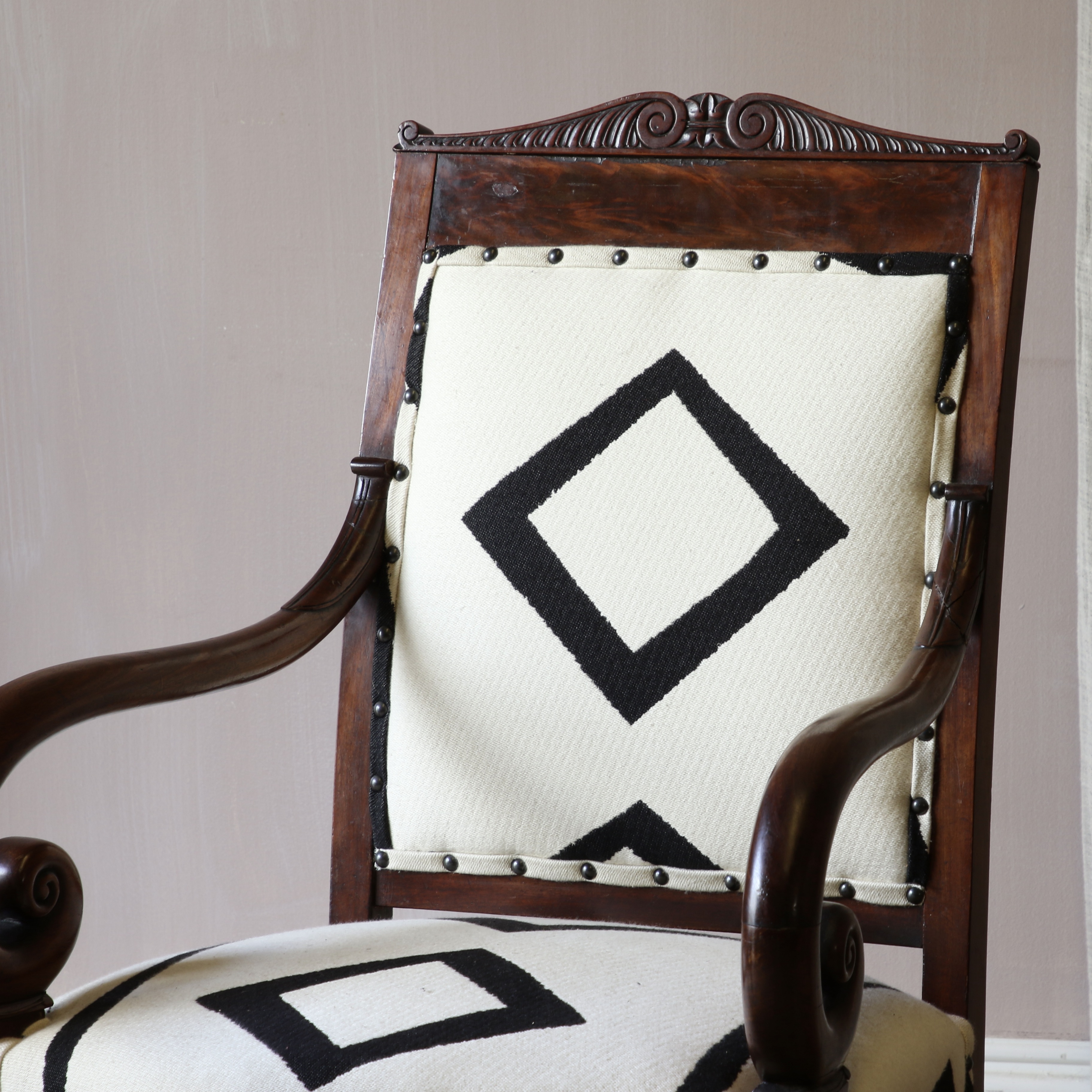 Pair of Empire Fauteuil