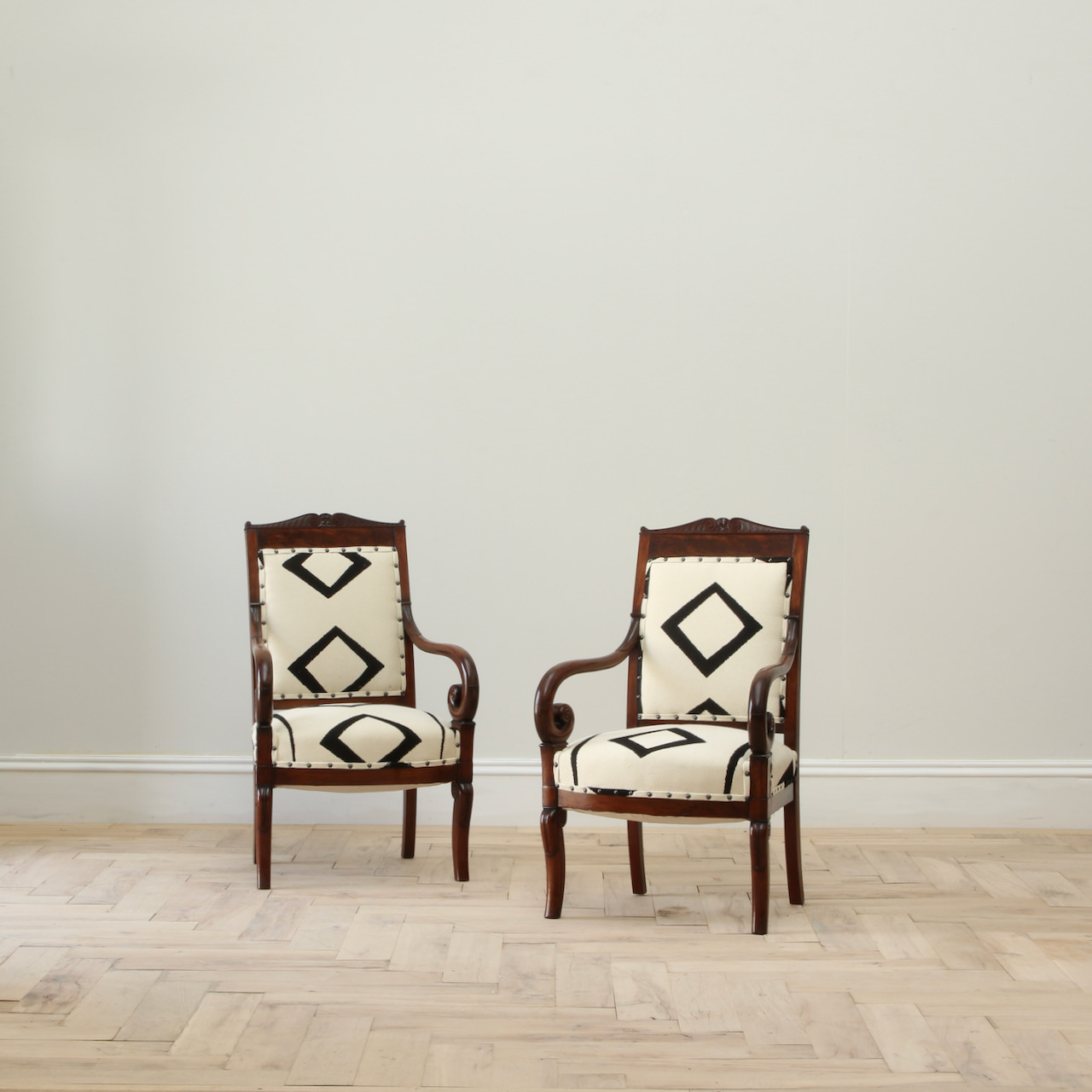 Pair of Empire Fauteuil