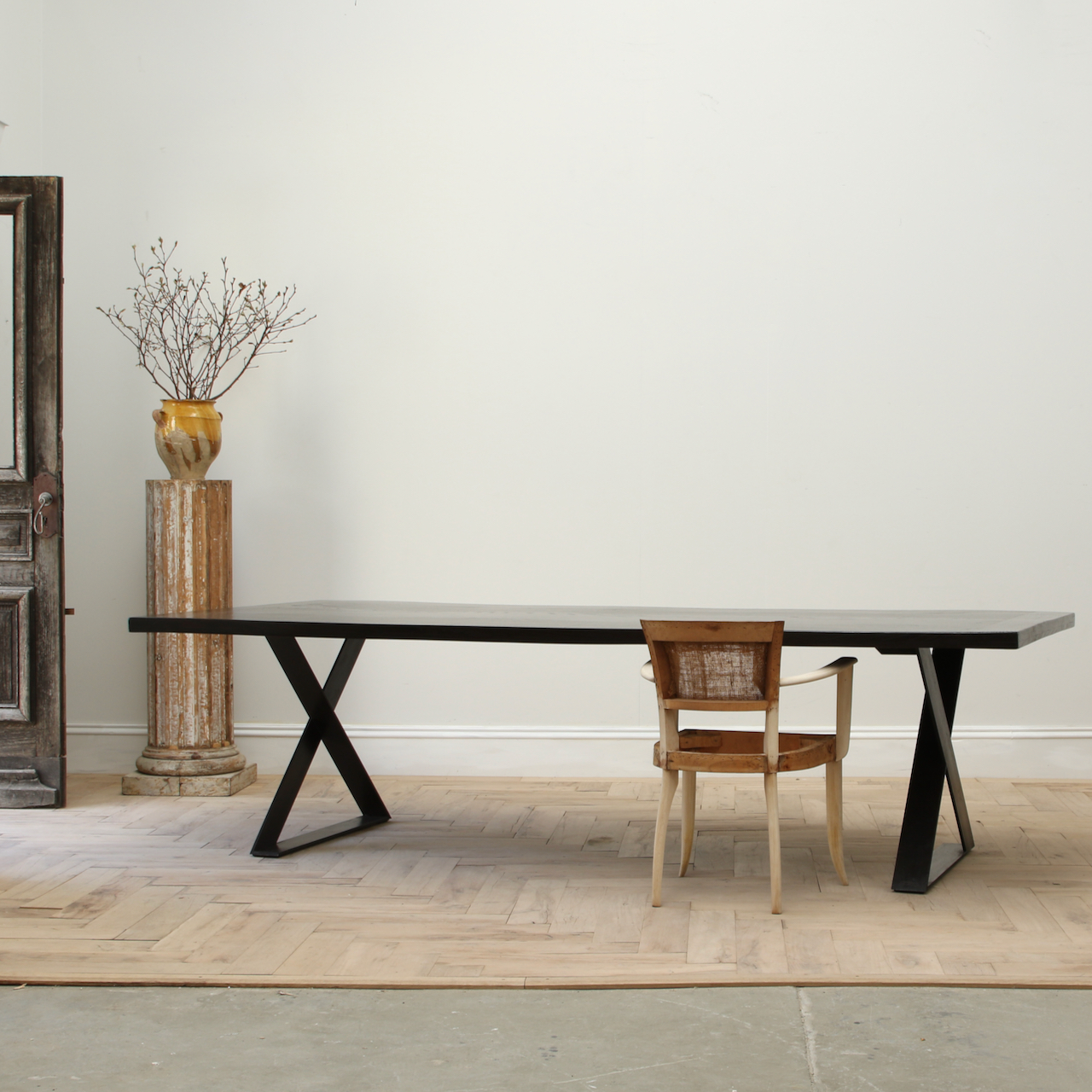 Cross-Base Dining Table// JS Editions