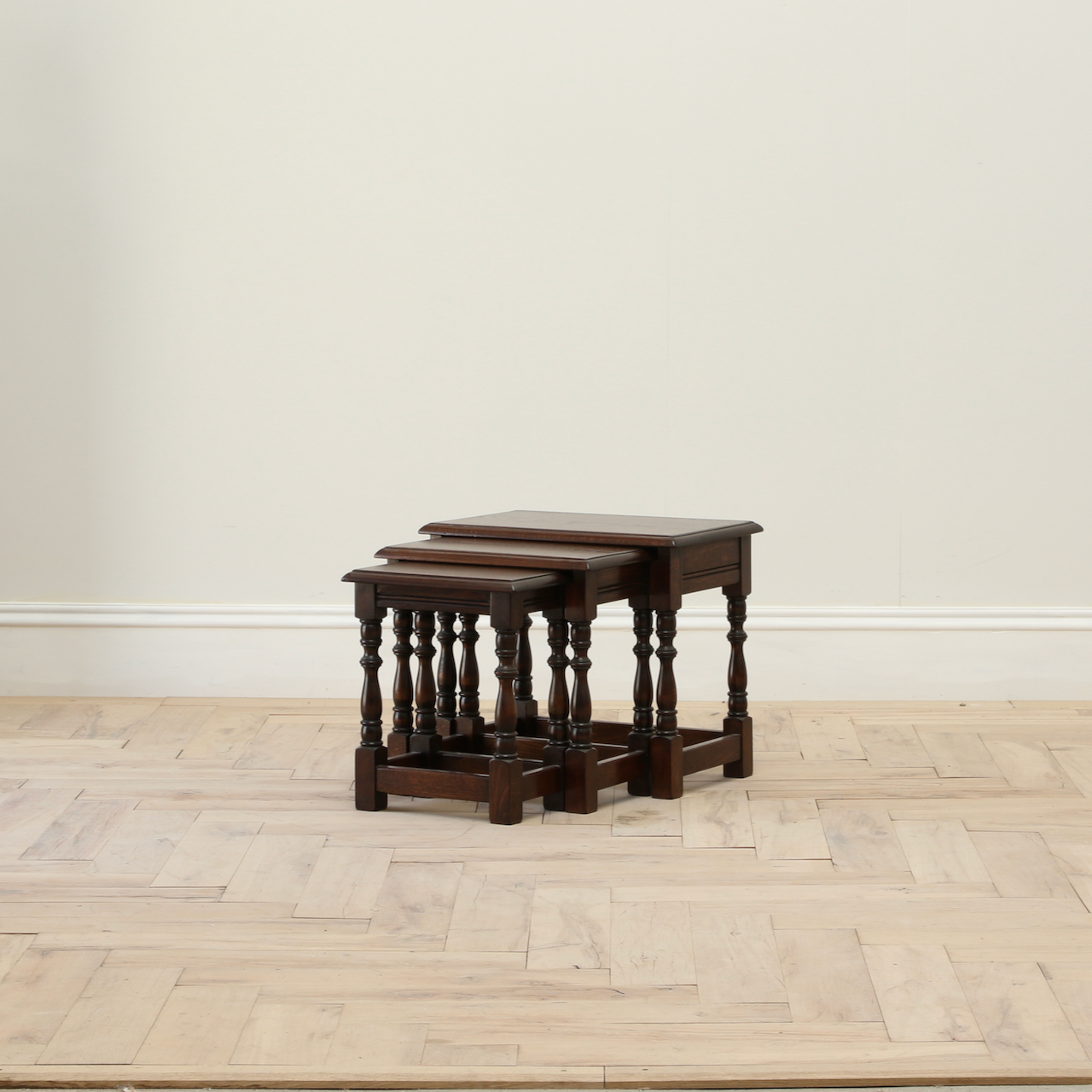 English Oak Nesting Tables