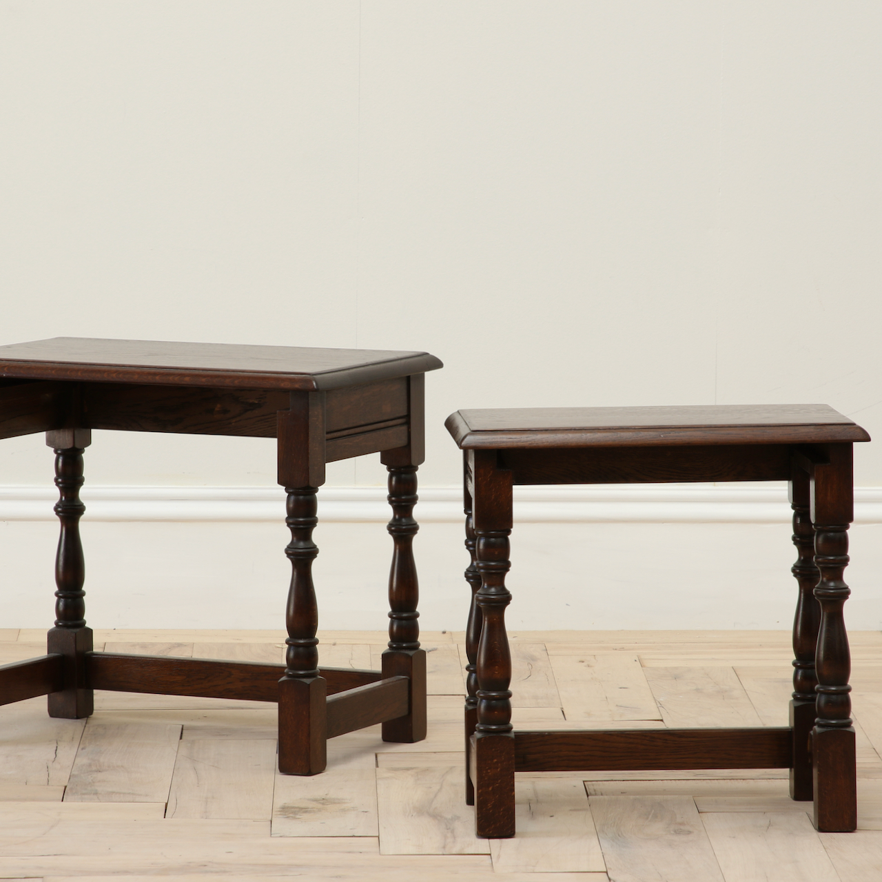 English Oak Nesting Tables