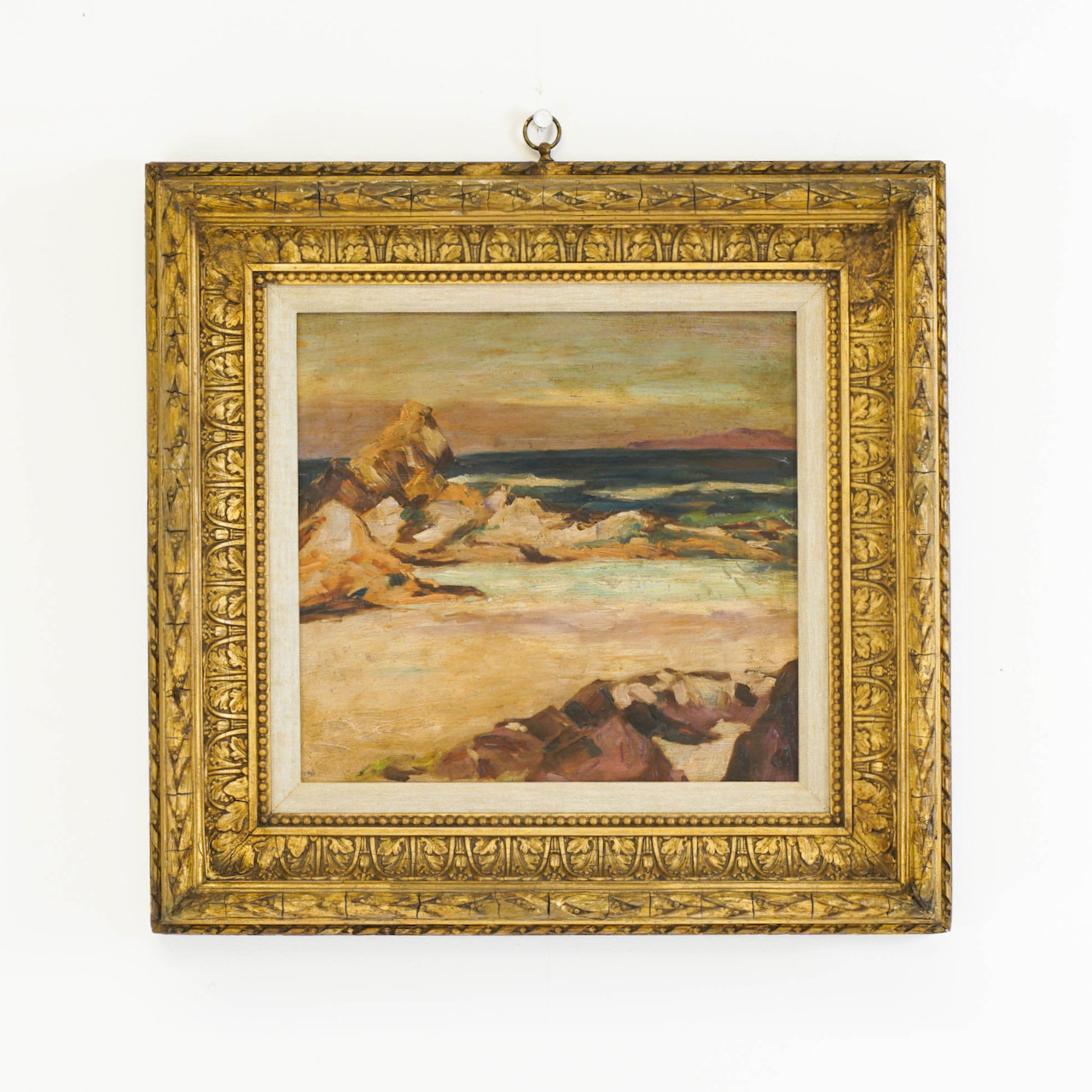 131-45 - Impressionist Seaside Painting