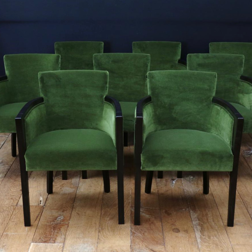 Pair of Art Deco Chairs// JS Editions