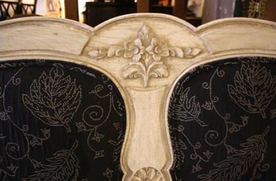 Antique French Upholstered Bed
