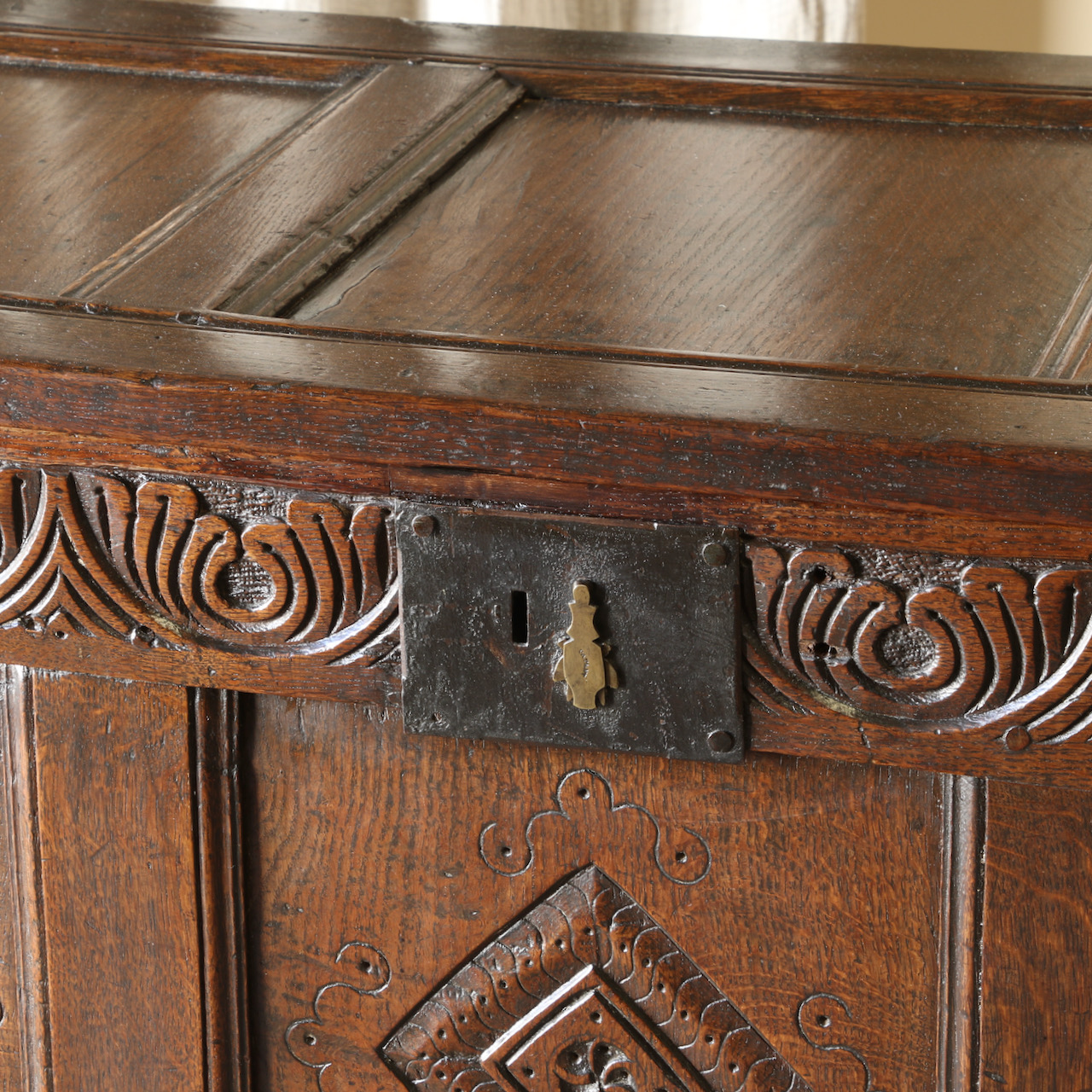 A Jacobean Oak Coffer