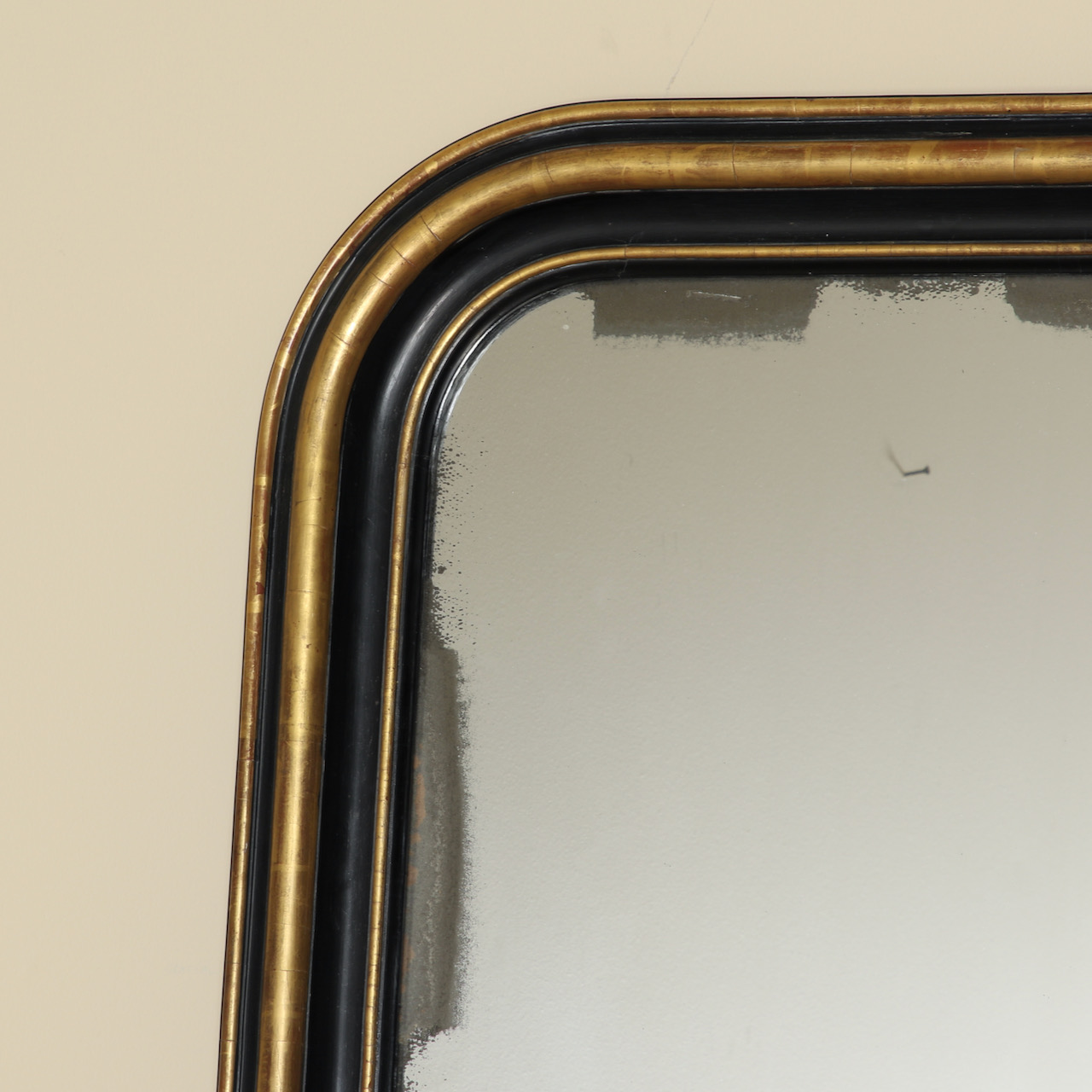 Black and Gold Louis Philippe Mirror