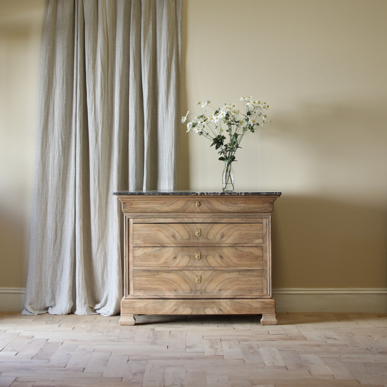 Louis Philippe French Bleached Commode