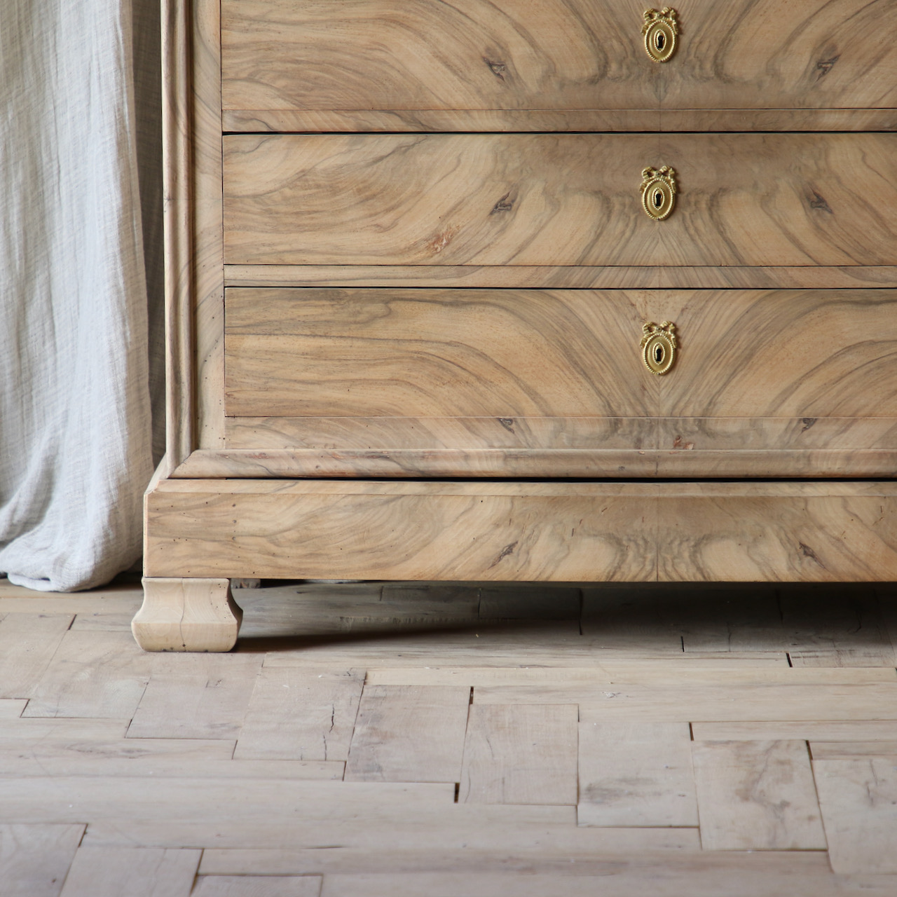 Louis Philippe French Bleached Commode