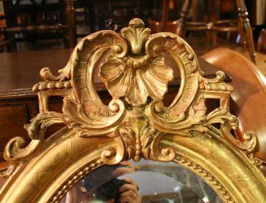 Antique Oval Mirror