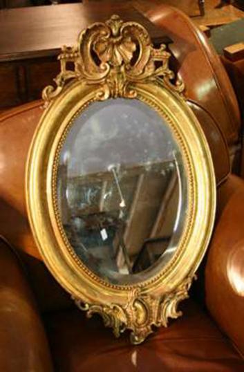 Antique Oval Mirror