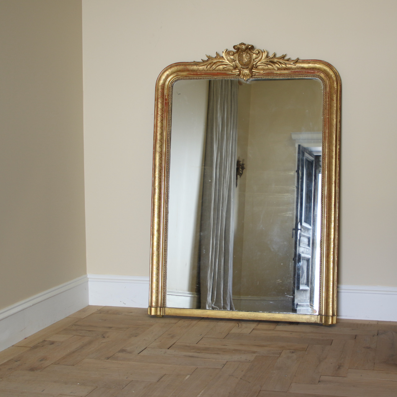 Louis Philippe Mirror with Crest