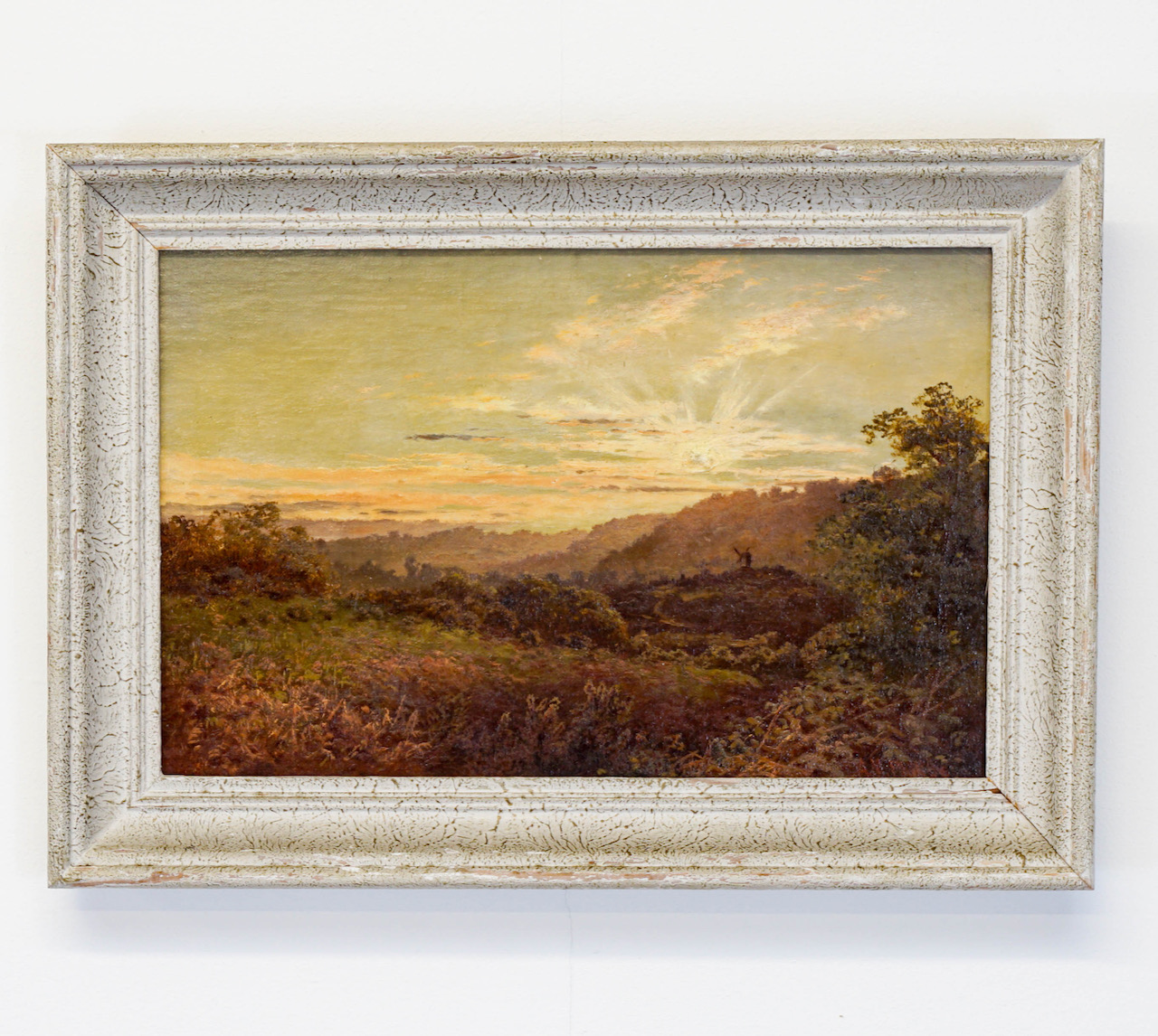 Sunset Over a Valley / Oil on Canvas