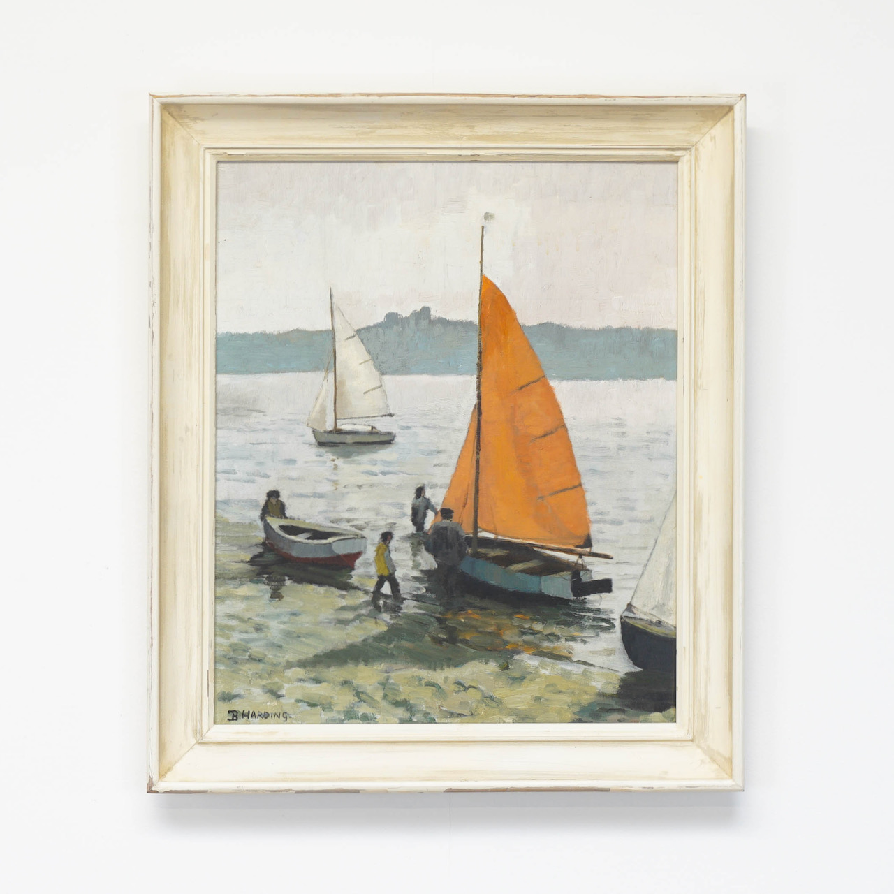 132-79 - Impressionist Boat Scene by Barbra Harding