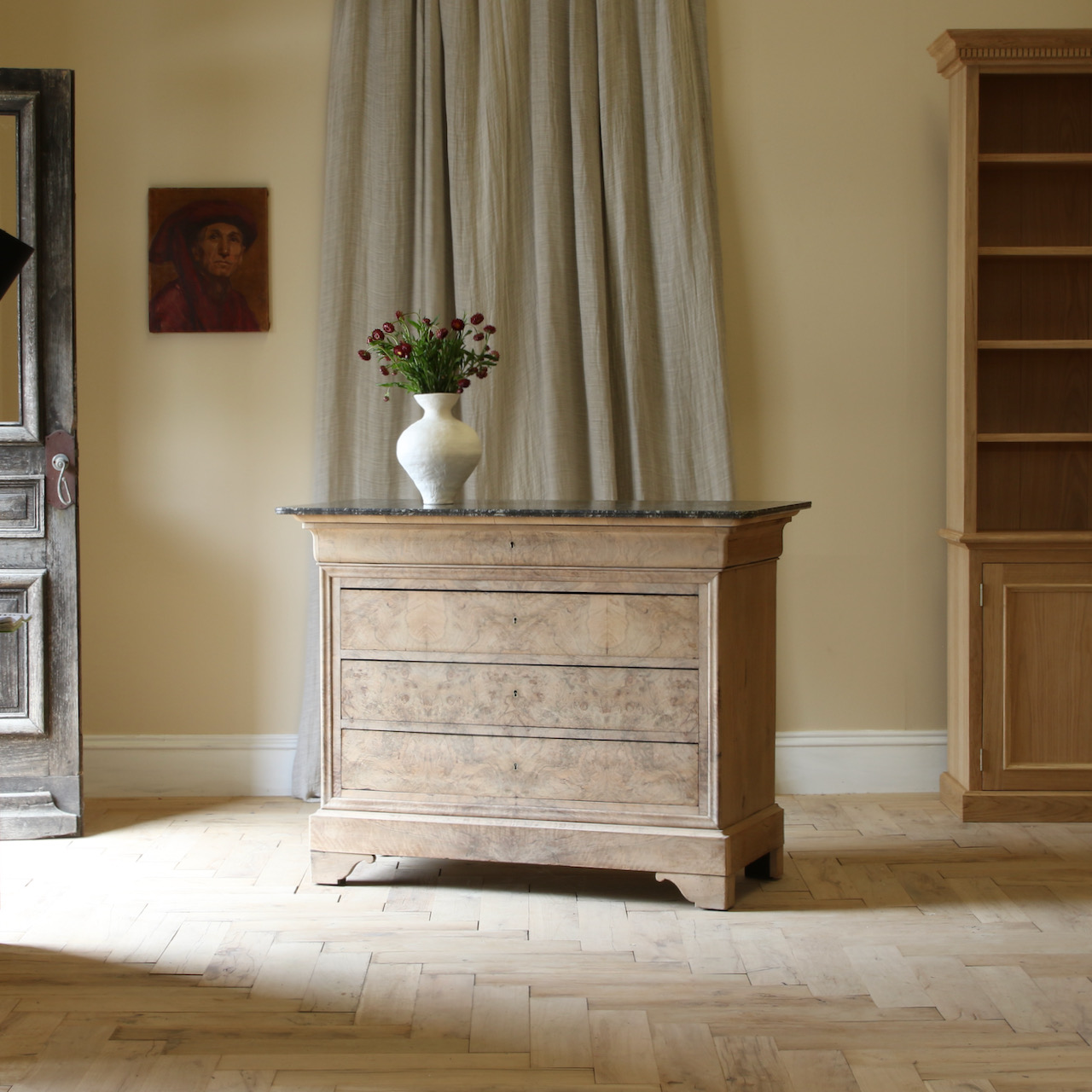 Bleached Walnut Commode