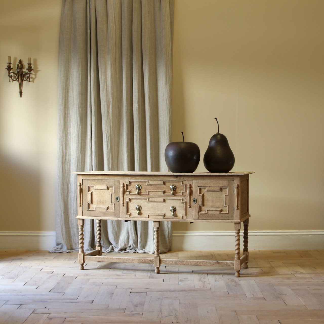 Bleached Jacobean Side Table