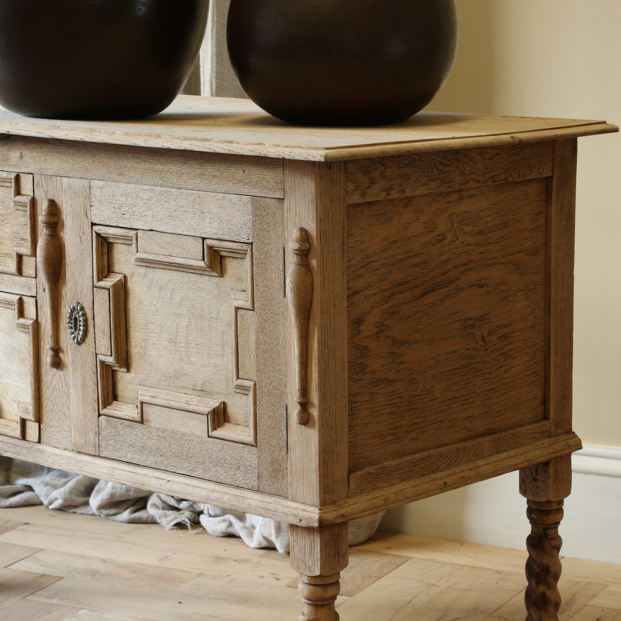 Bleached Jacobean Side Table