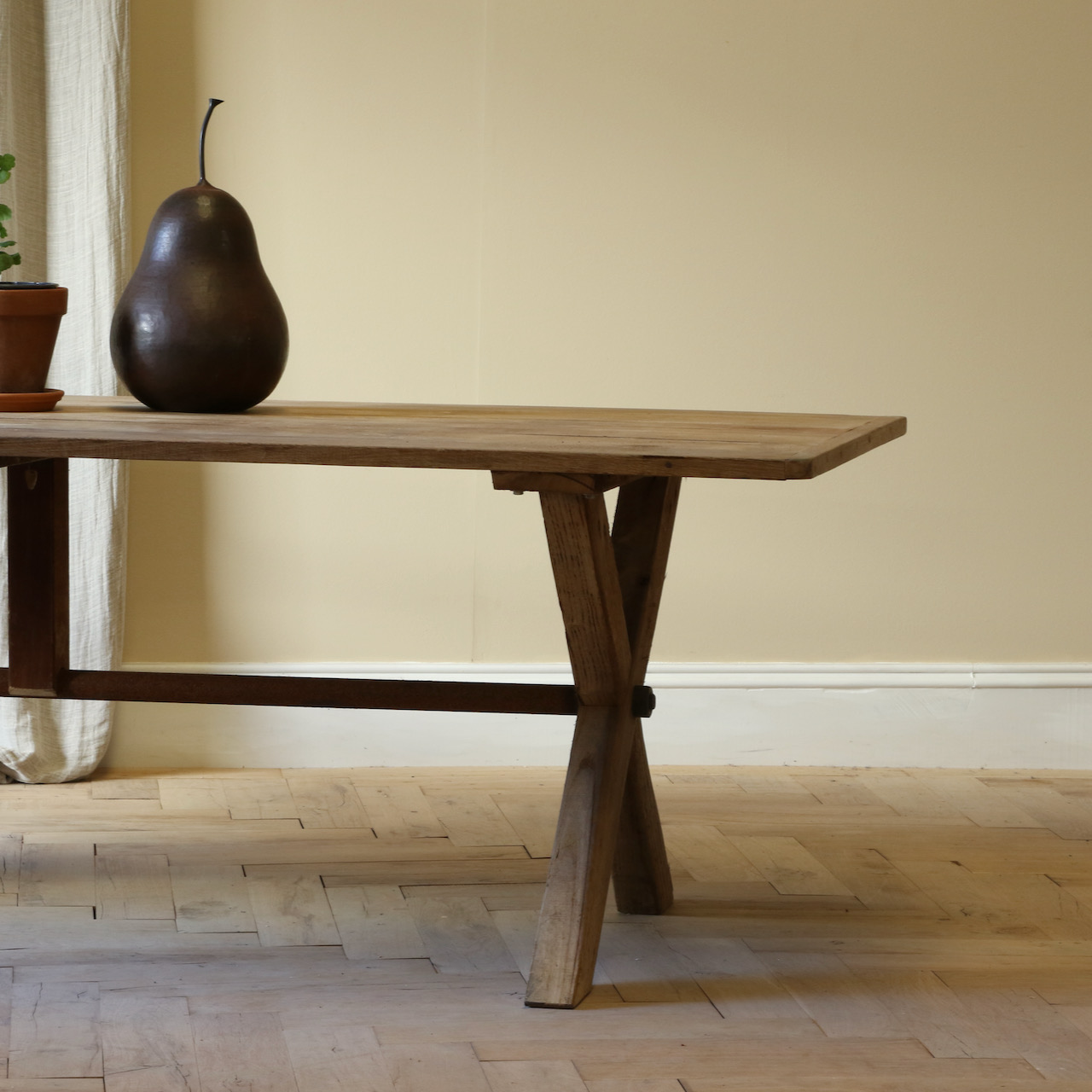 Cross-Base Dining Table