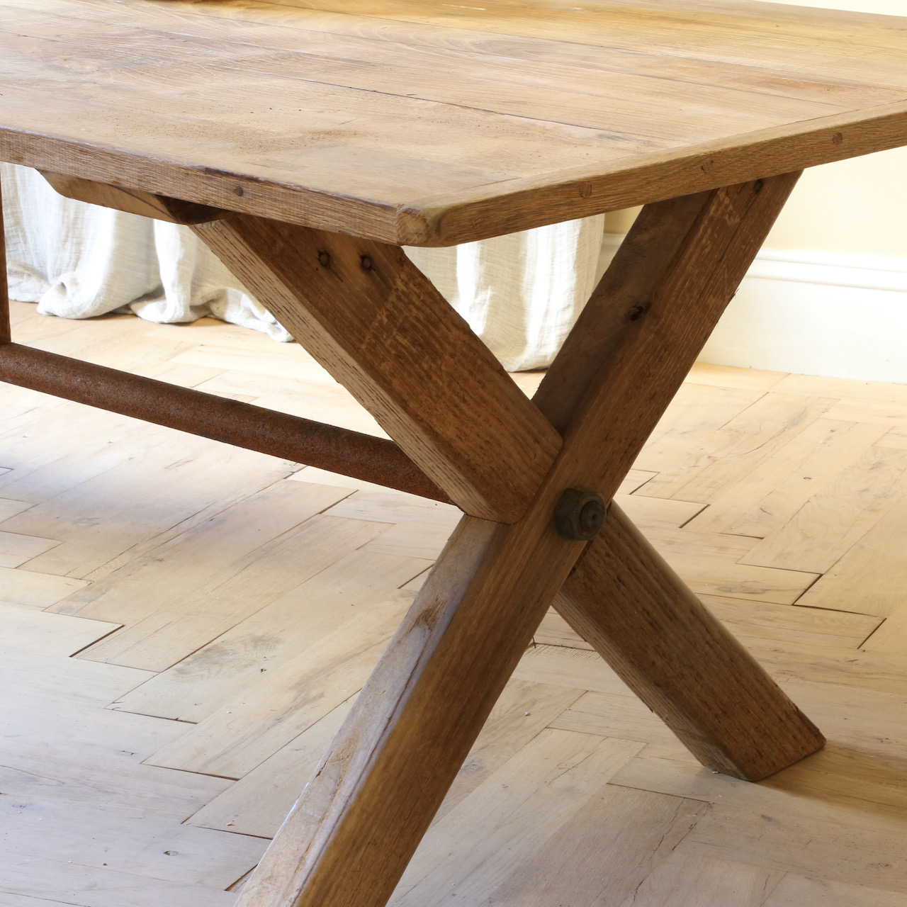 Cross-Base Dining Table