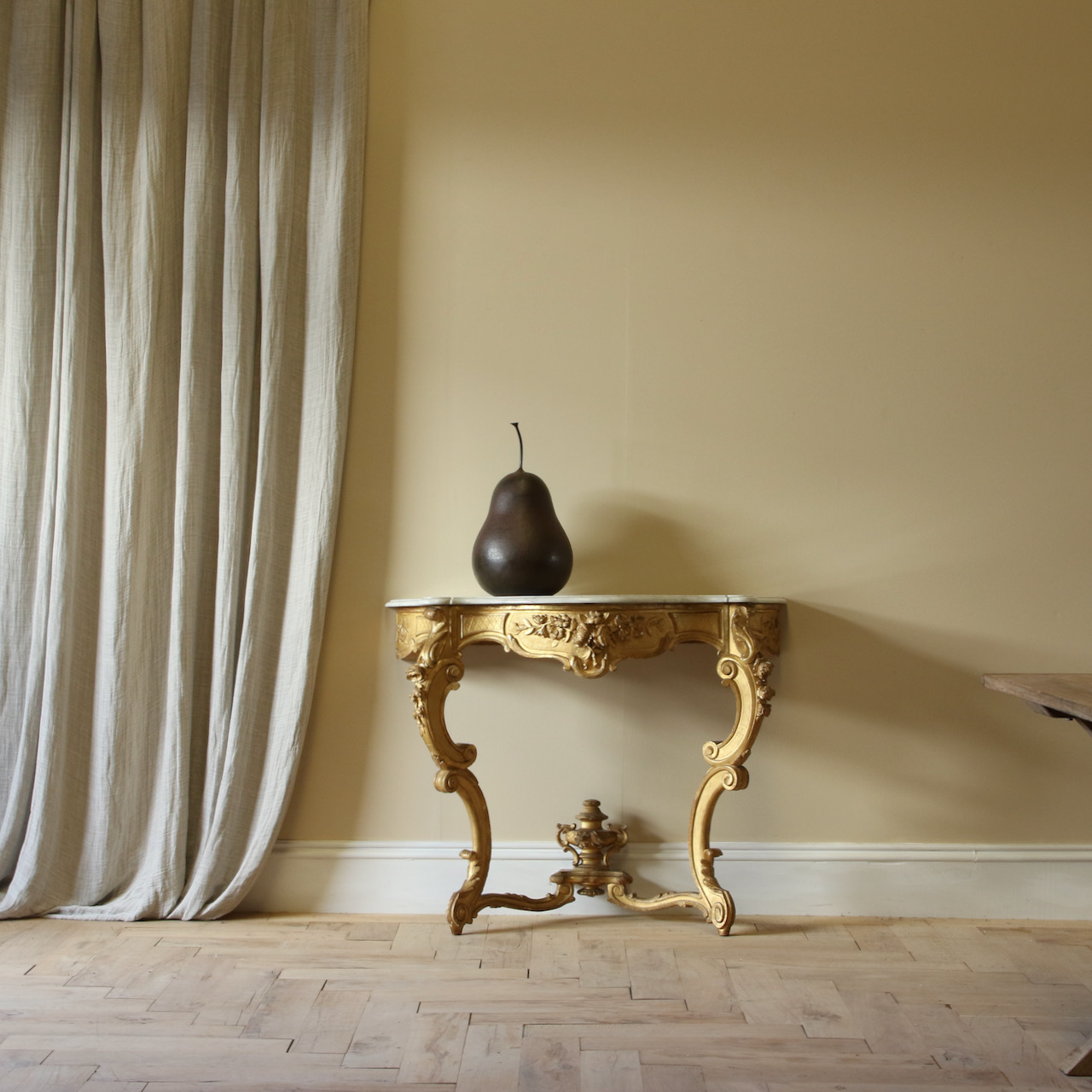 Gold Console Table