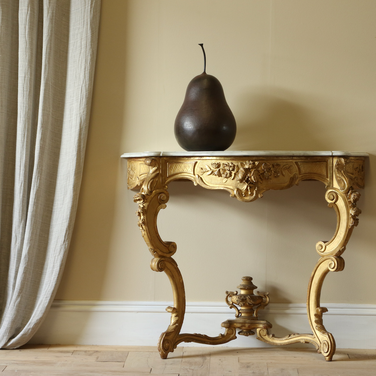 Gold Console Table