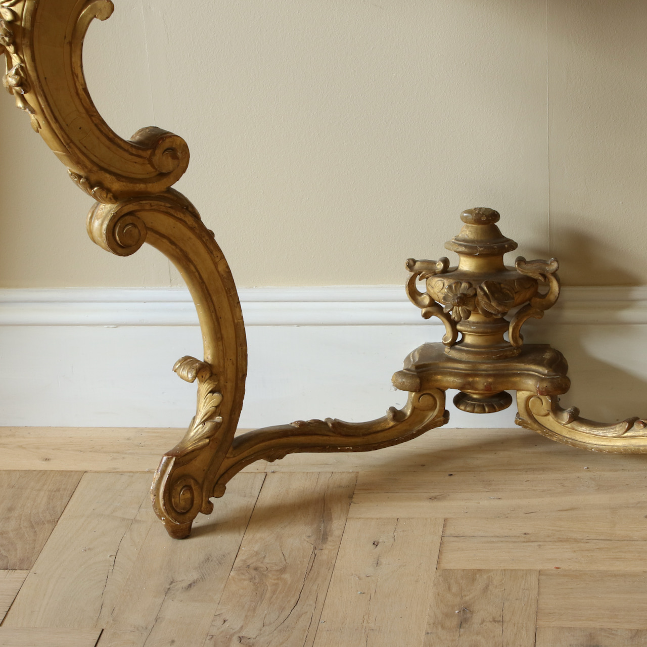 Gold Console Table