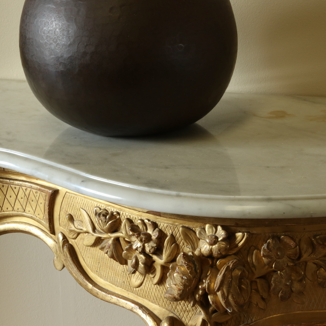 Gold Console Table