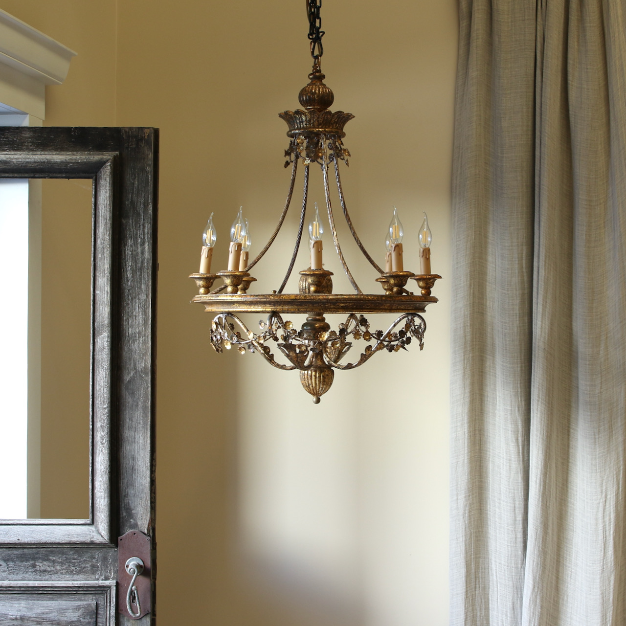 Gold Italian Chandelier