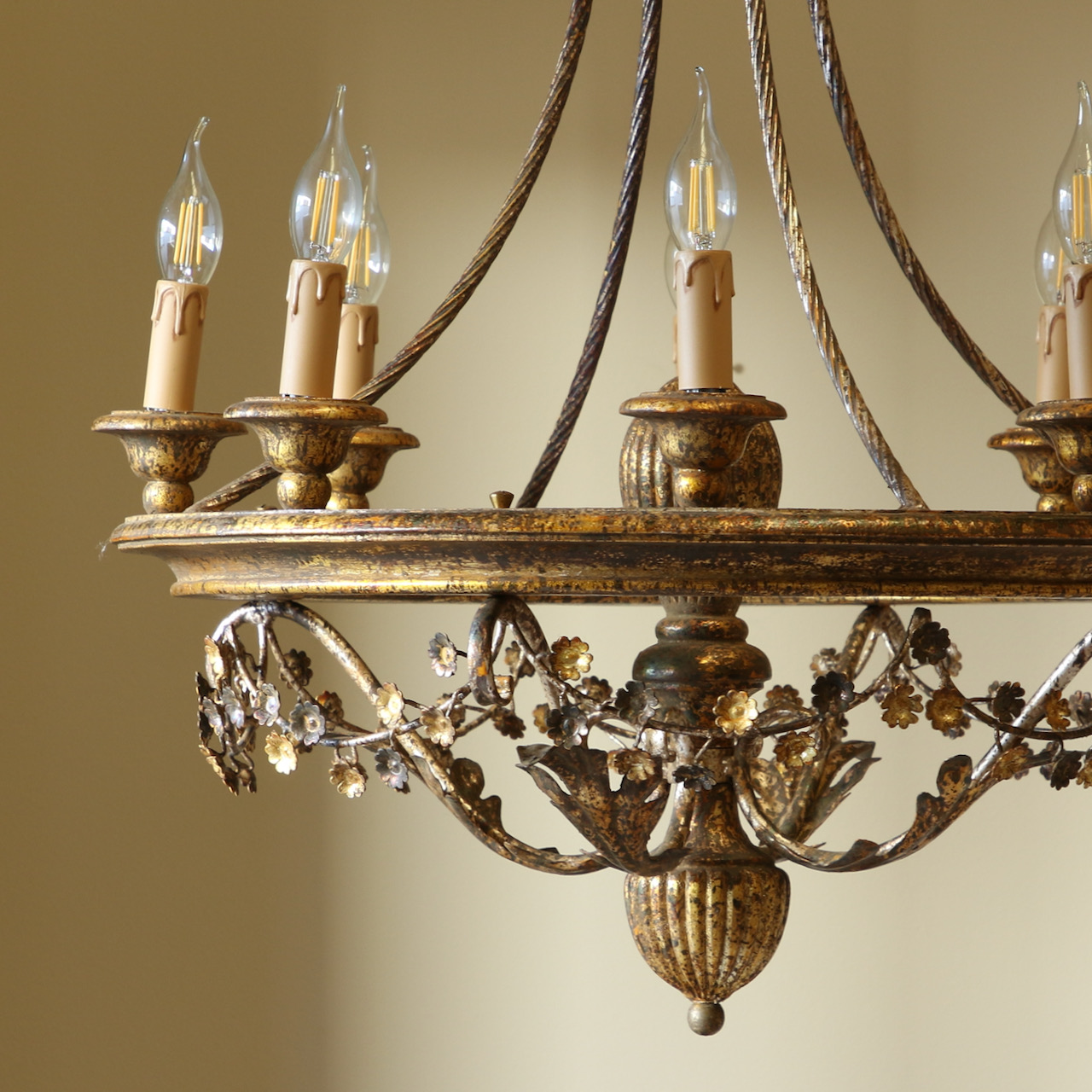 Gold Italian Chandelier