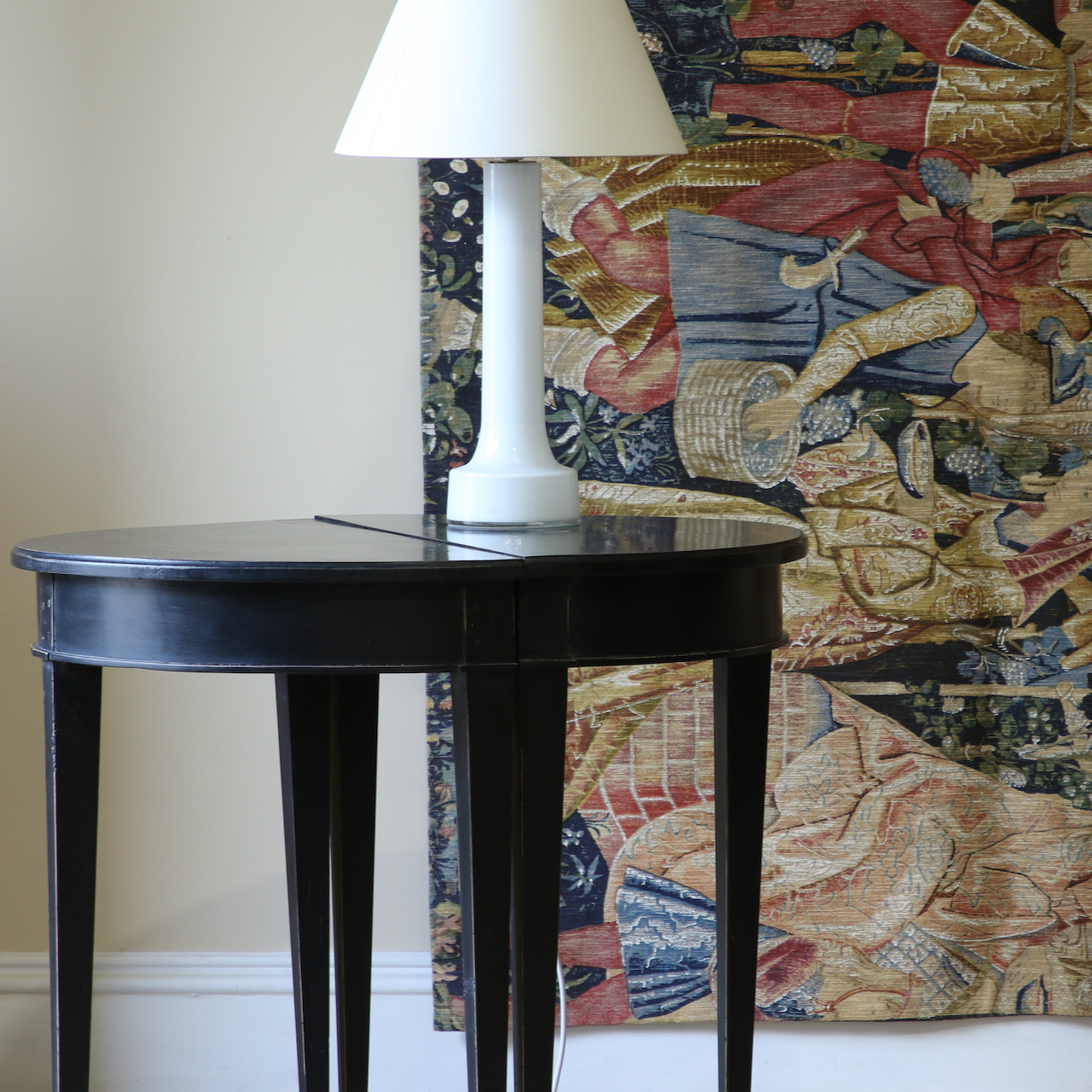 Pair of Demilune Side Tables