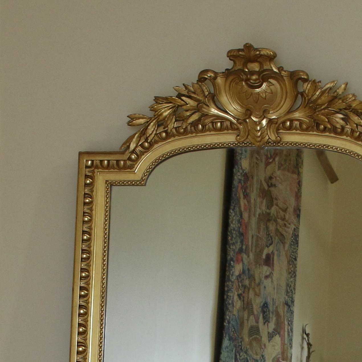 Large Louis XV Crested Mirror