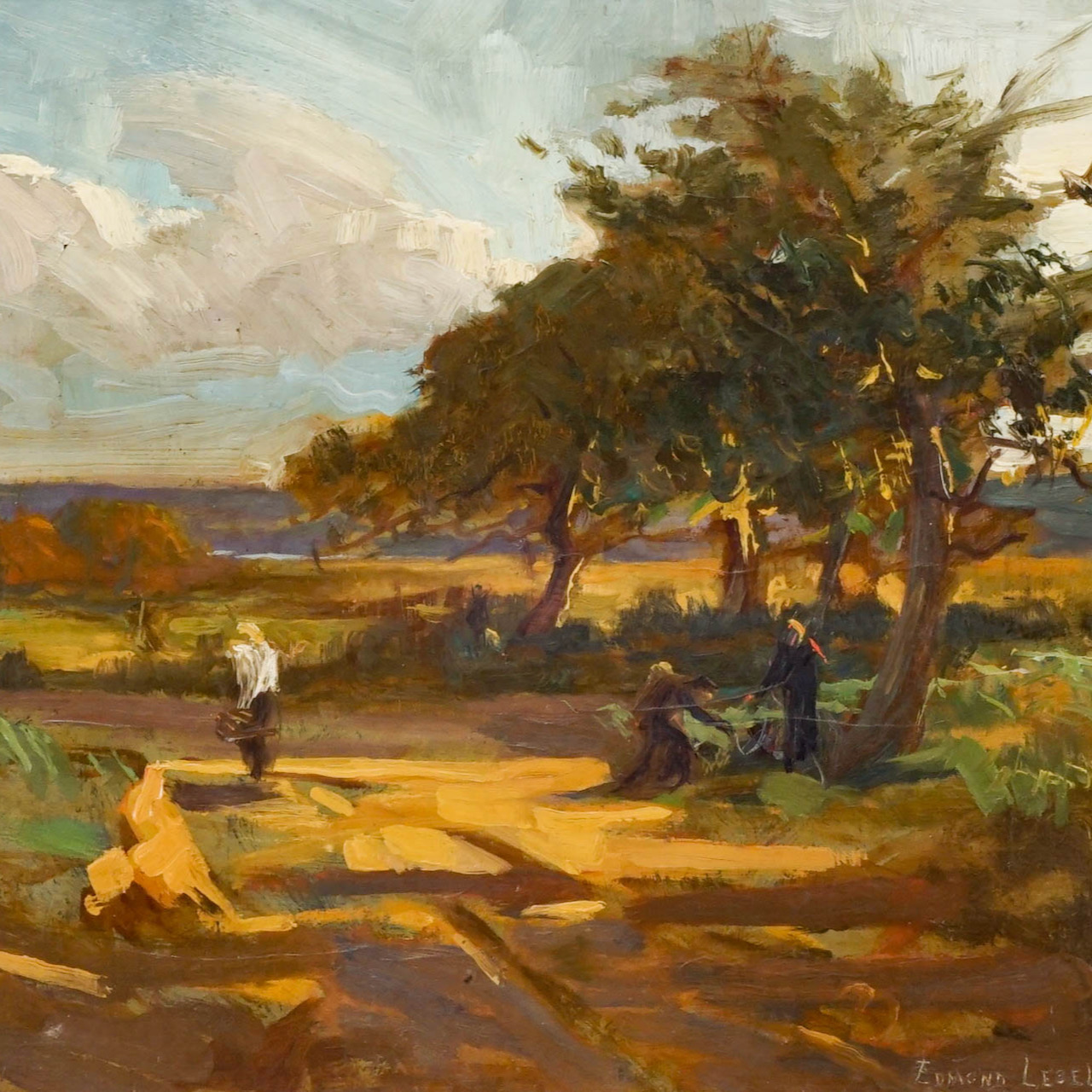 A Rural Scene by Edmond Lesellier