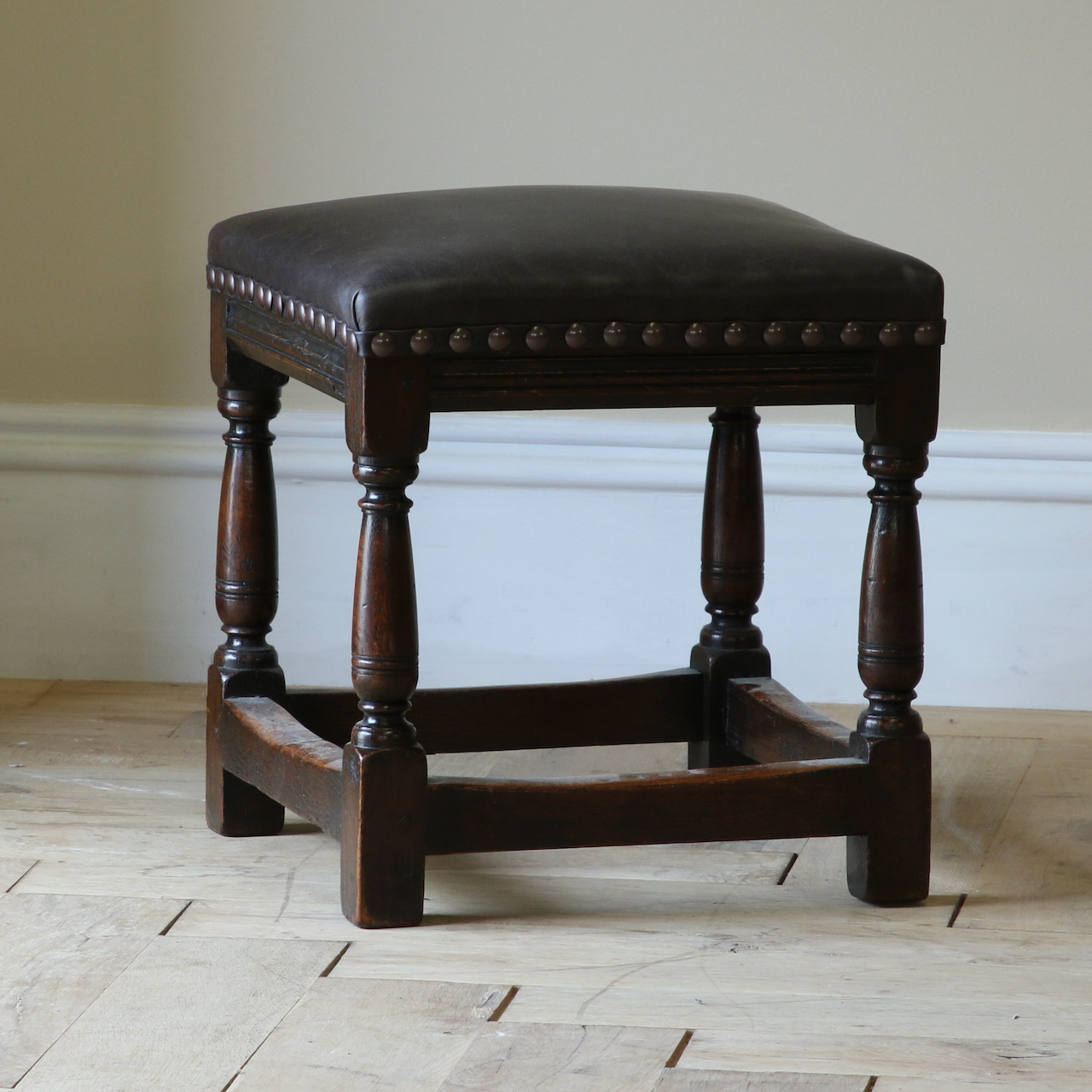 Leather Footstool