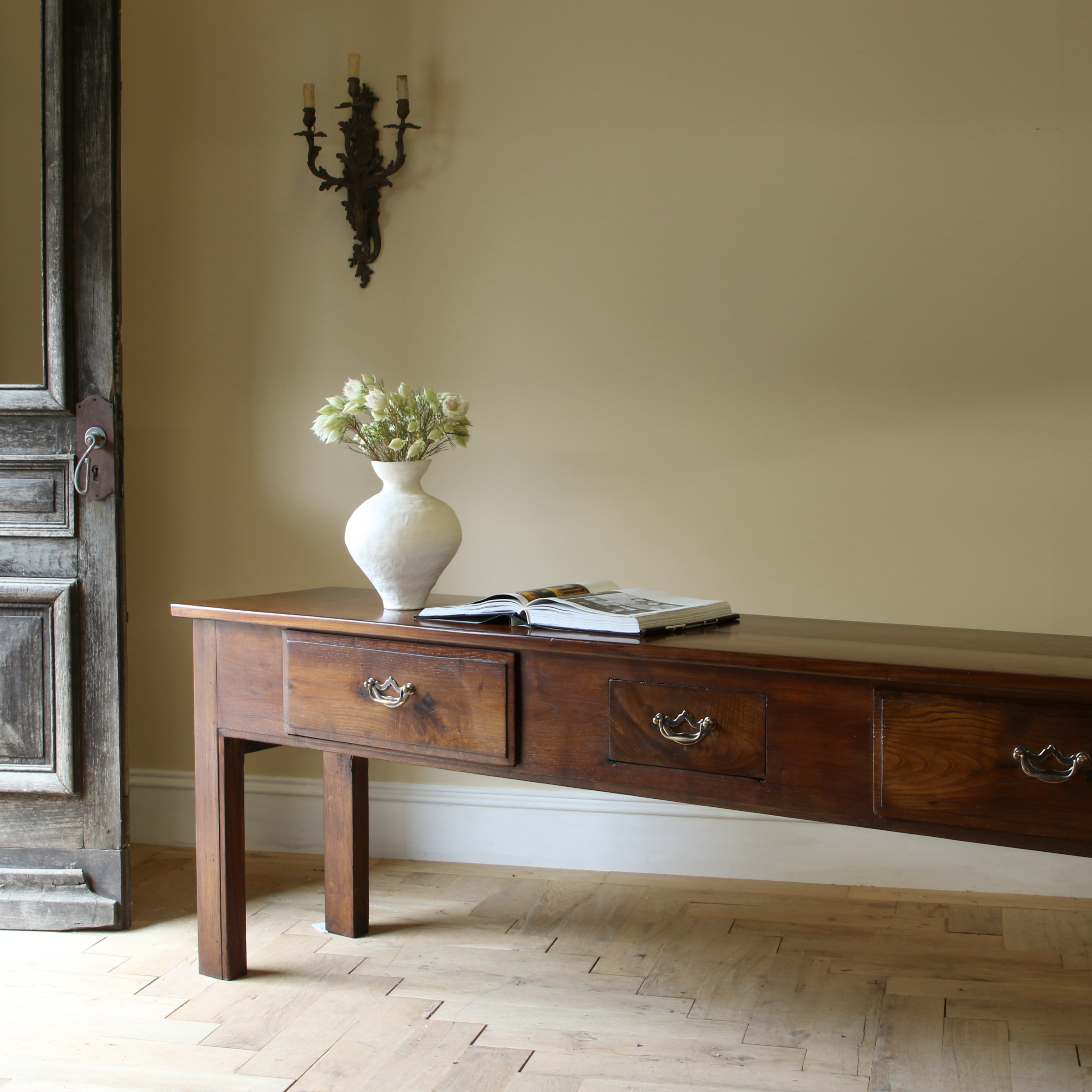 Three Drawer Side Table