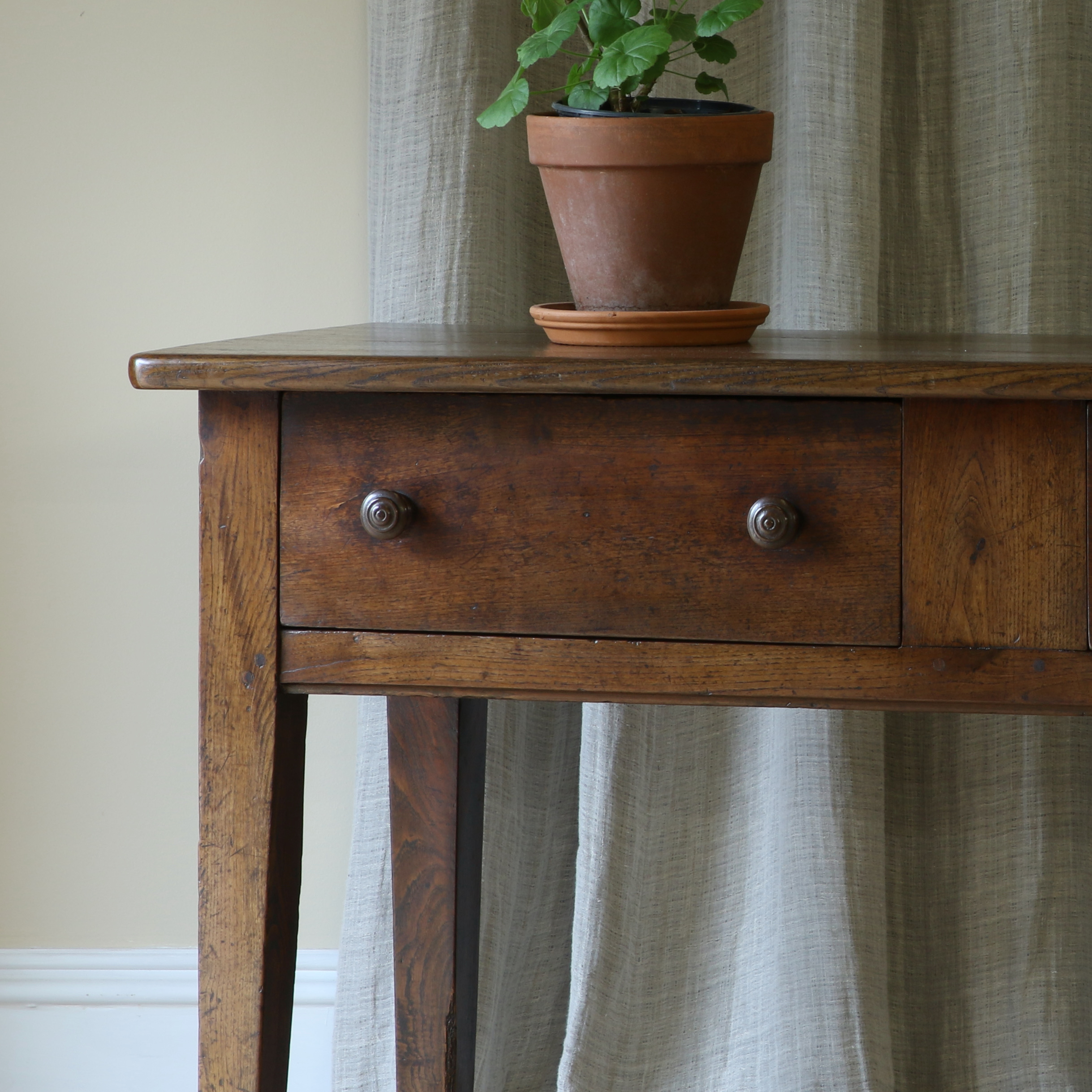 Two Drawer Side Table