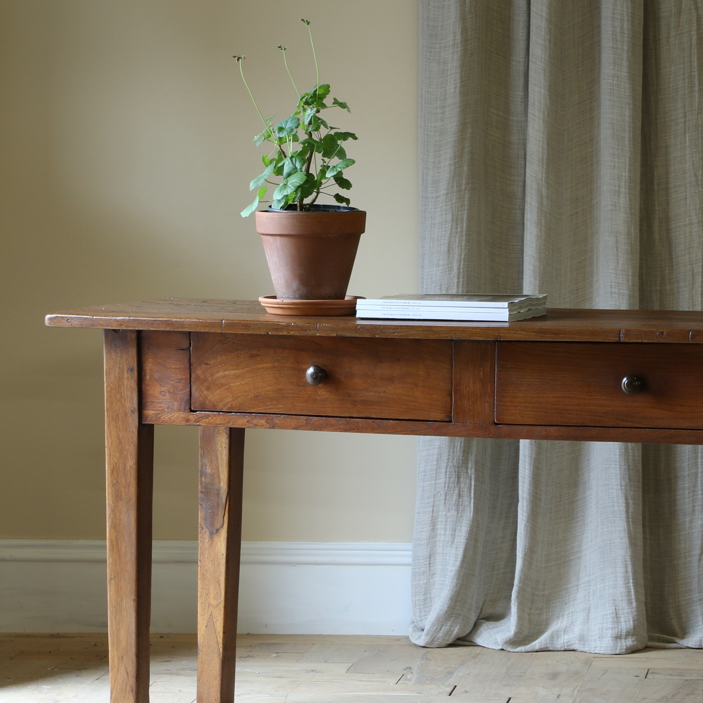 Two Drawer Side Table