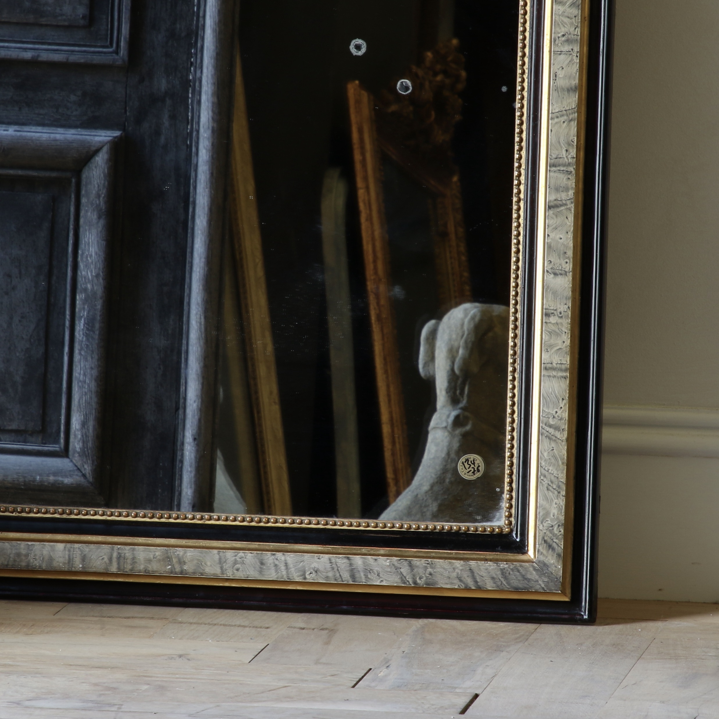 Black and Gold Louis Philippe Mirror