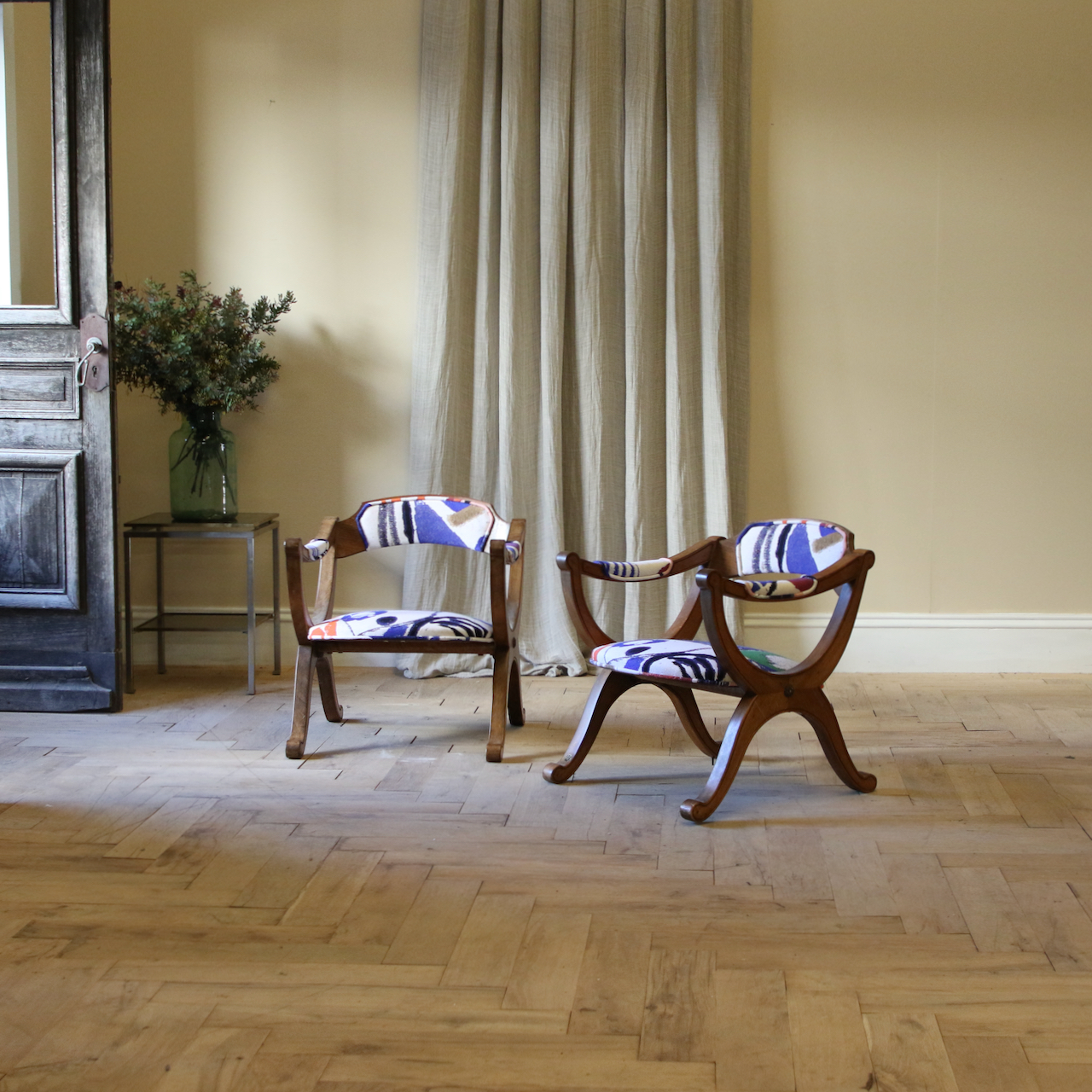 Regency Style Walnut Armchairs