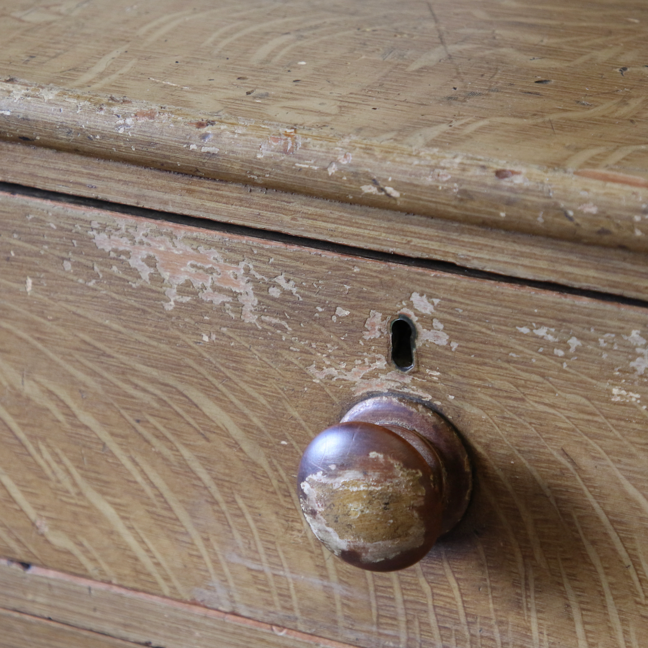 Faux Painted Oak Chest of Drawers