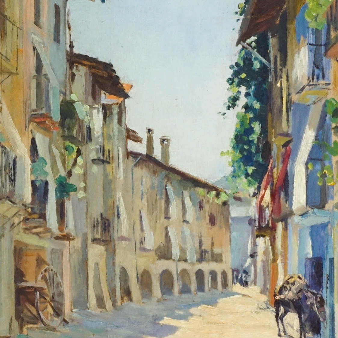 Street Scene / Oil on Canvas
