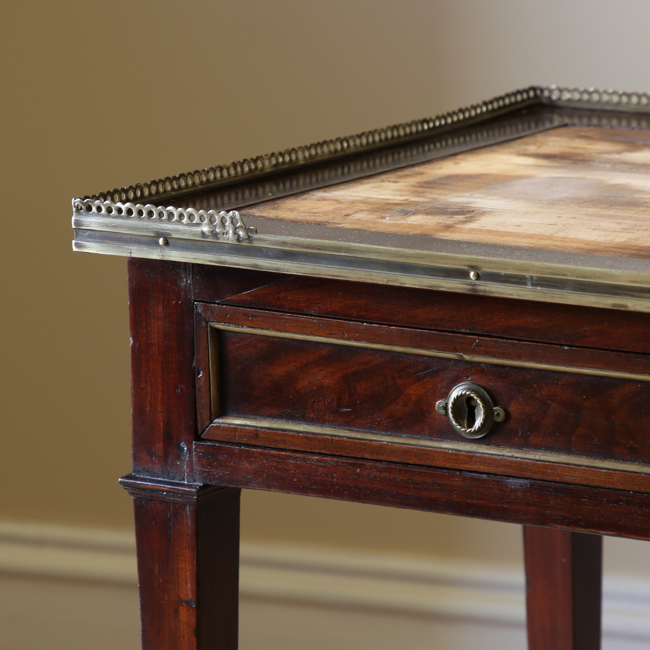 A French Galleried Bureau Plat