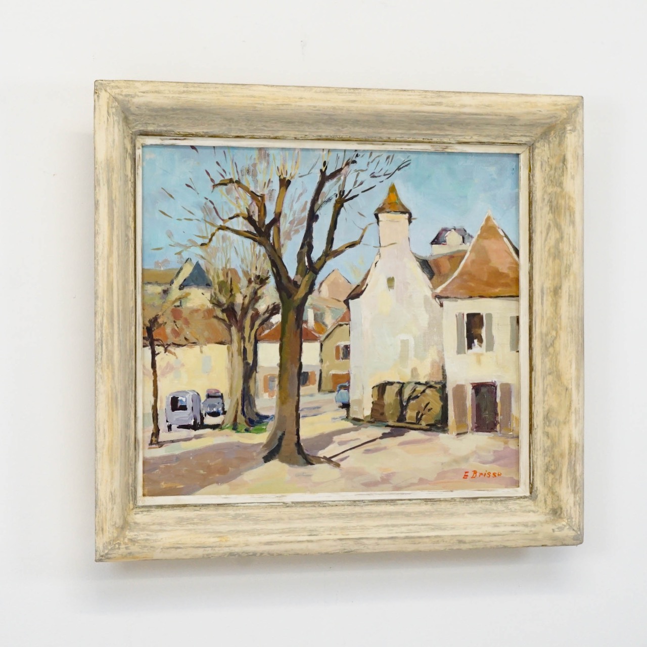 Oil Painting of Village Scene in St Sozy