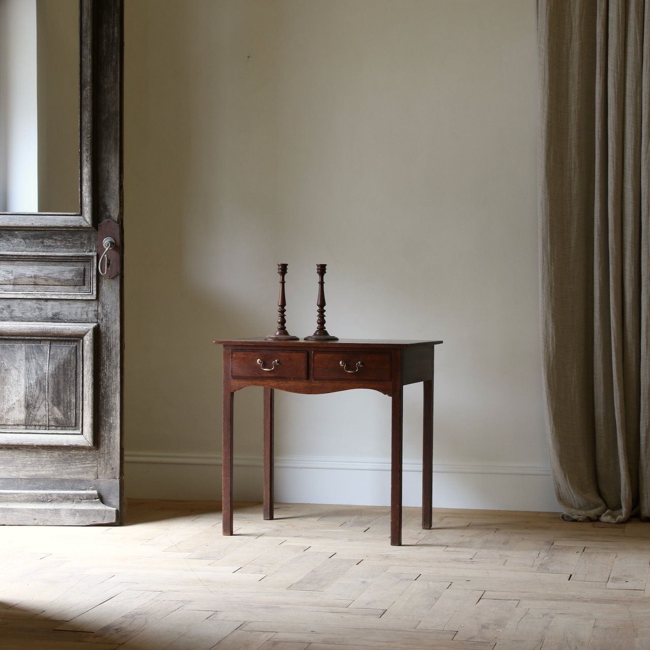 Two Drawer Side Table