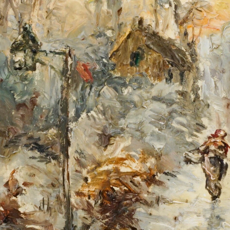 Snowfall Oil on Board