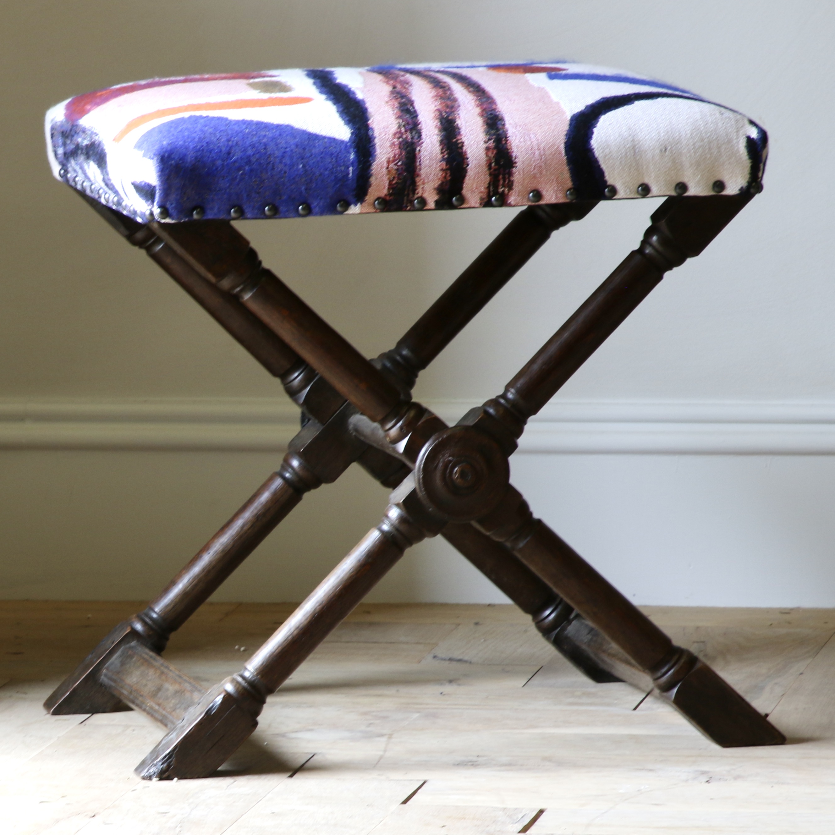 Cross-Base Footstool